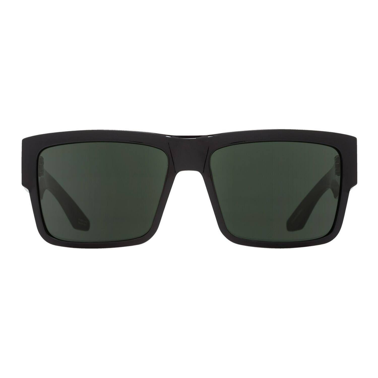Left. Spy Optic - SPY Optic Cyrus Black and HD Plus Gray Green Medium to Large Fit Sunglasses - Black/Green.