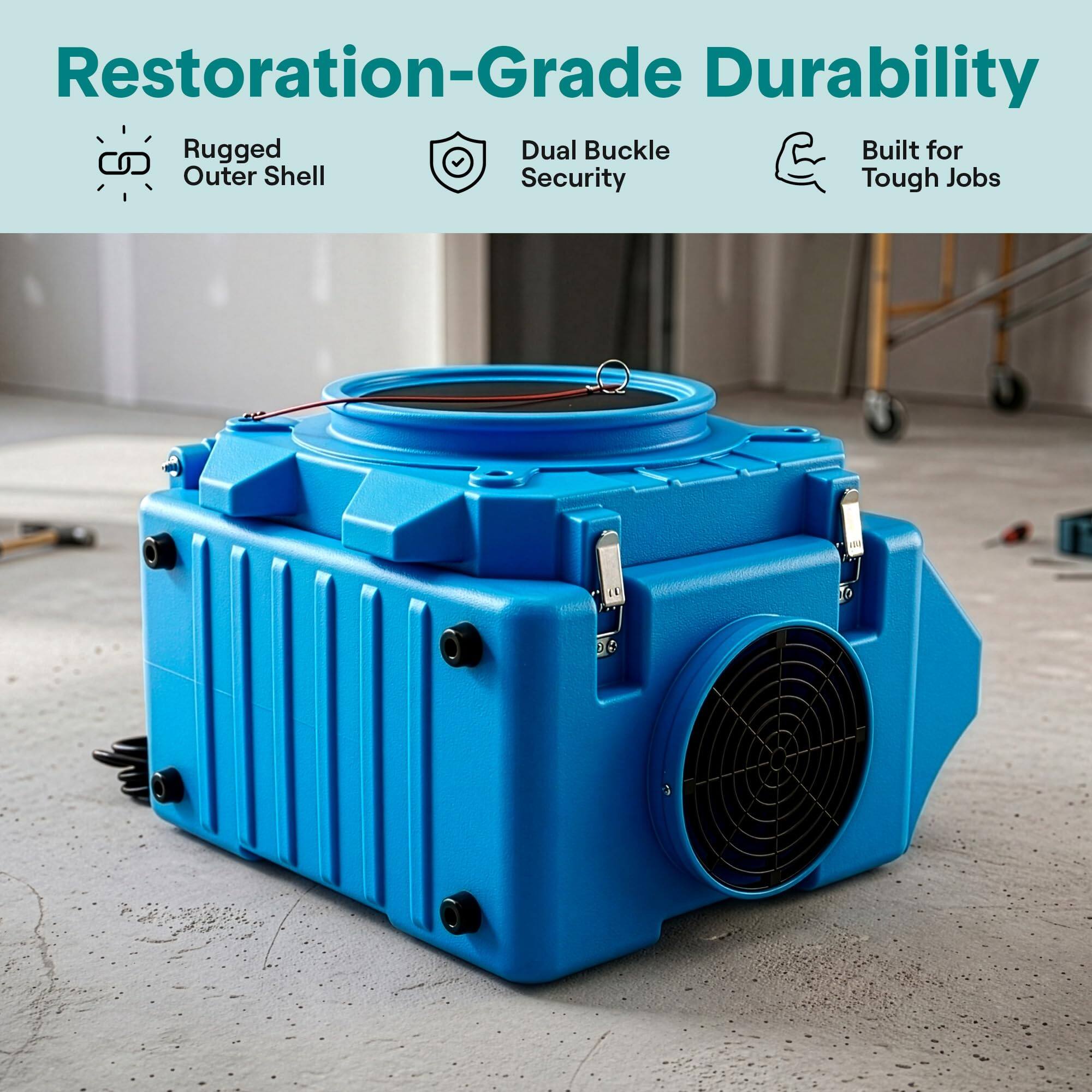 Restoration-Grade Durability

- Rugged Outer Shell
- Dual Buckle Security
- Built for Tough Jobs