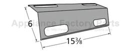 Music City Metals - MCM959935119 heat plate, porc stl, 15.375 x 6; Ducane