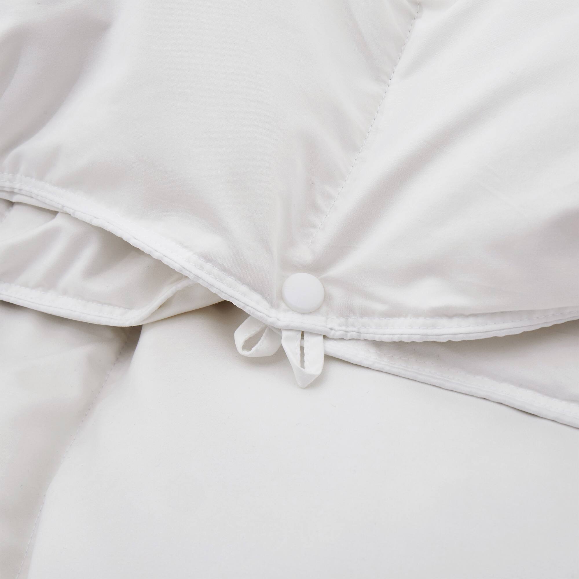 Back. Puredown - Puredown 3-in-1 800FP 90% Down Comforter with 400 TC Cotton Shell, All Season Detachable Duvet Insert, Full/Queen - White.