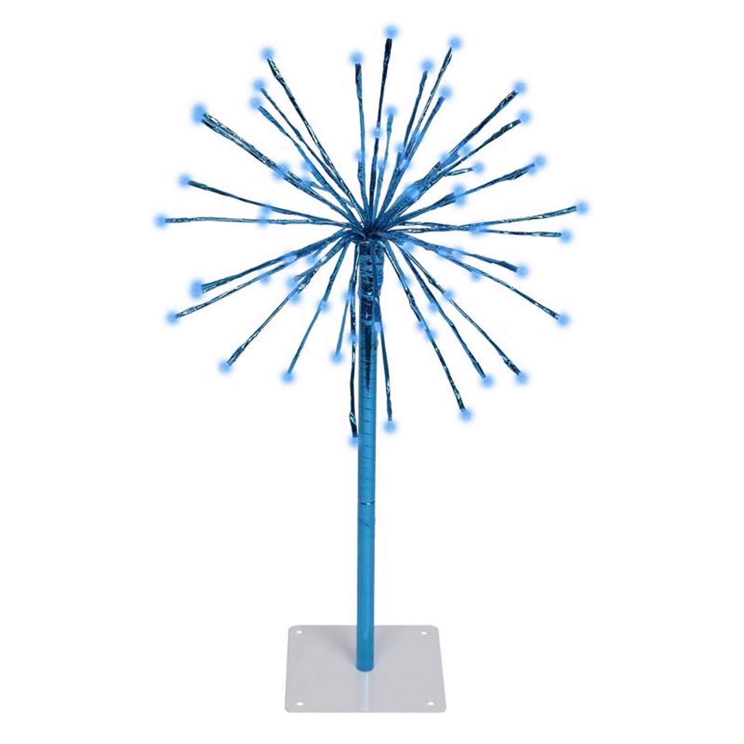 Angle. Celebrations - Celebrations LED Blue 3-in-1 Radiant Blast 16 in. Pathway Decor - Blue.