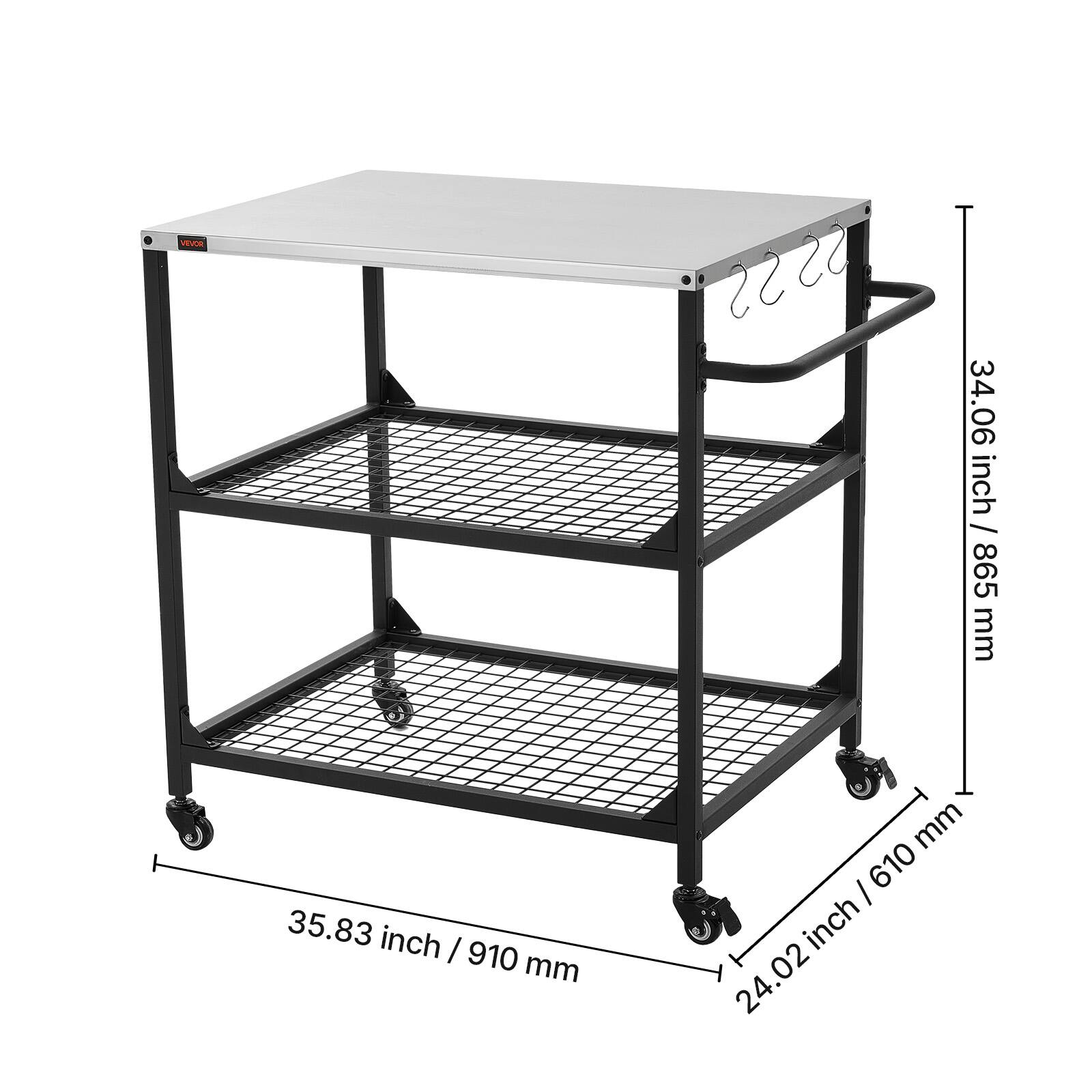 VE 34.06 inch / 865 mm  
35.83 inch / 910 mm  
24.02 inch / 610 mm