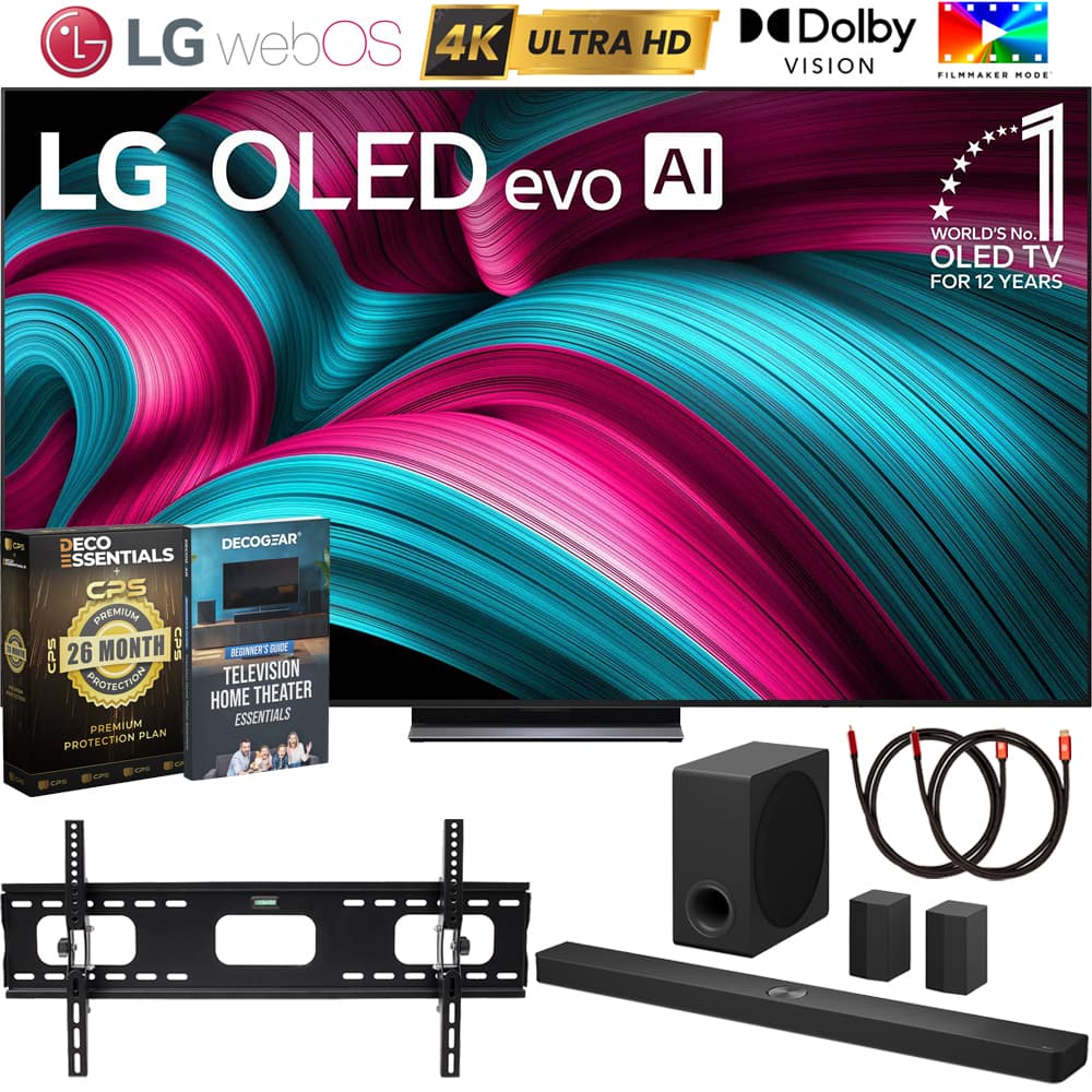 Bundle - LG - 83 Inch C5 OLED evo 4K TV (2025) with S90TR Soundbar & Deluxe Accessory
