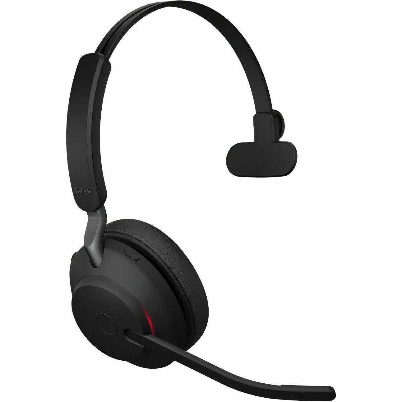 Alt View 2. Jabra - Jabra Evolve2 65 Headset - Microsoft Teams Certification - Mono - Wireless - Bluetooth - 98.4 ft - On-ear, Over-the-head - Black.