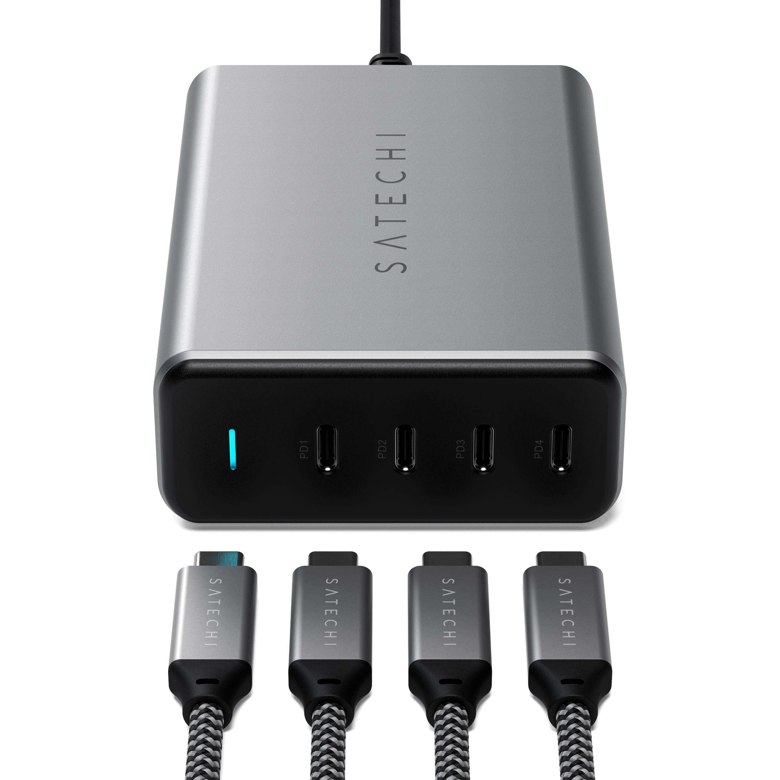 Satechi 165W USB-C 4-Port PD GAN 新品未使用 Satechi 165W USB C 4 Port GaN Charging Station PD Fast Charger for