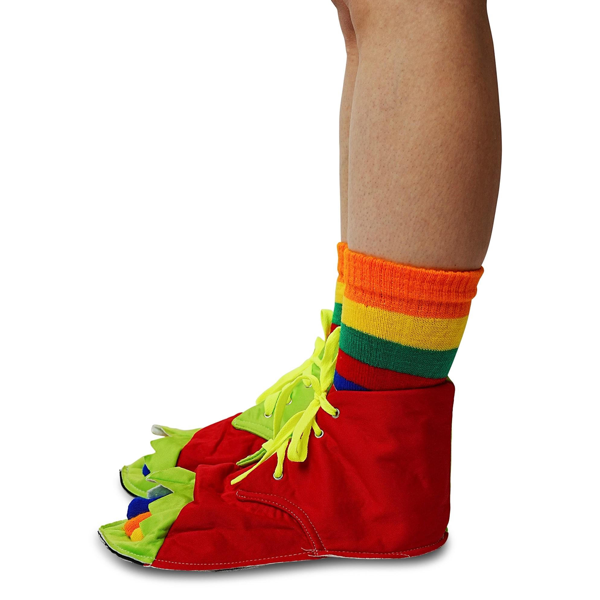Alt View 2. Forum Novelties - Clown Shoes And Toe Sock Costume Set Adult One Size - Red.