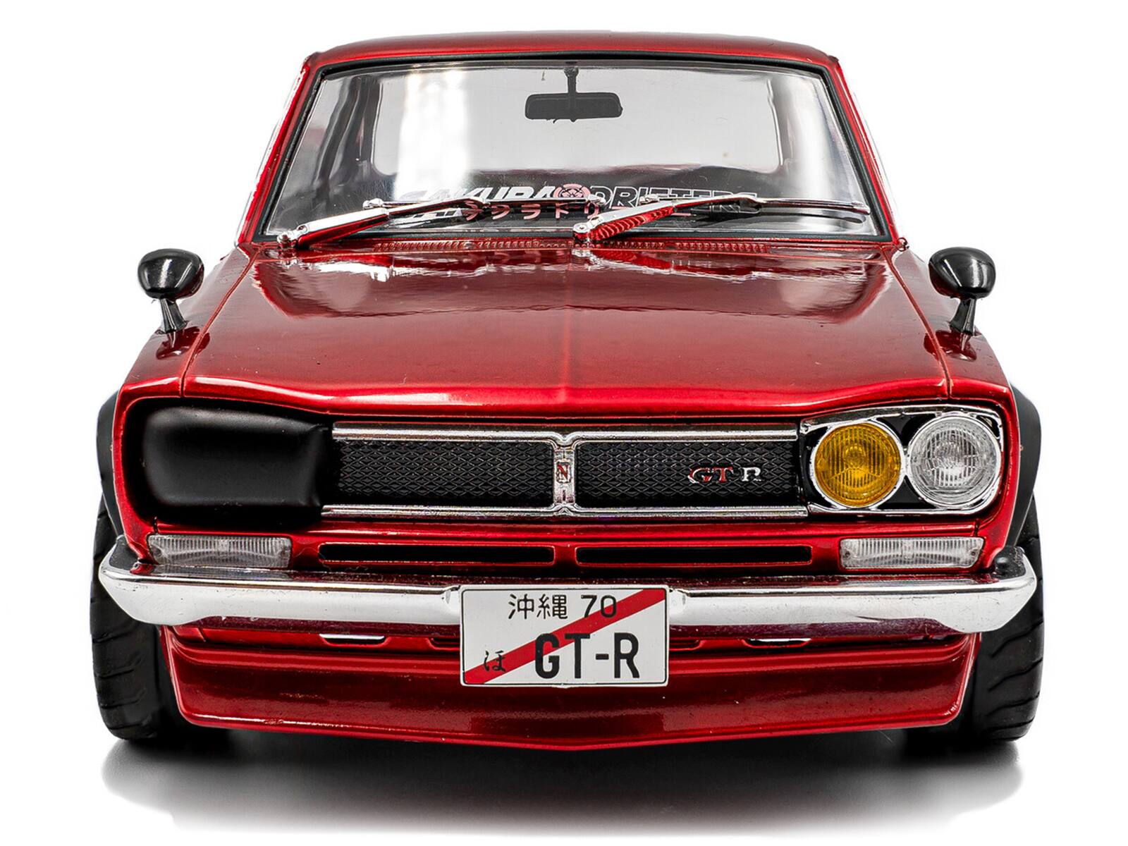Alt View 4. Solido - 1970 Nissan Skyline (C10) Hakosuka RHD (Right Hand Drive) Red Metallic 1/18 Diecast Model Car by Solido.