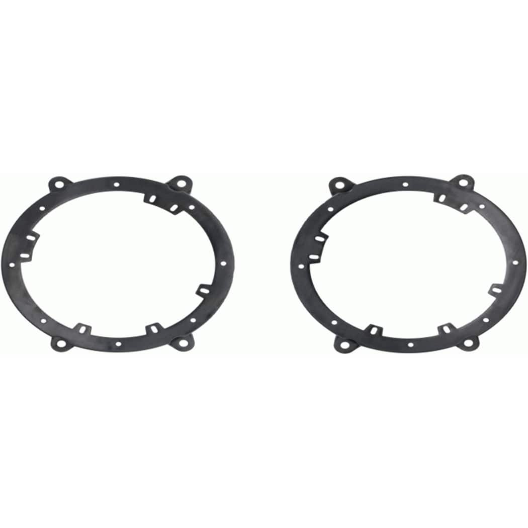 Front. Metra - Speaker Adapter Plate for Select Volvo 2016-2022 Vehicles (2-Pack) - Black.