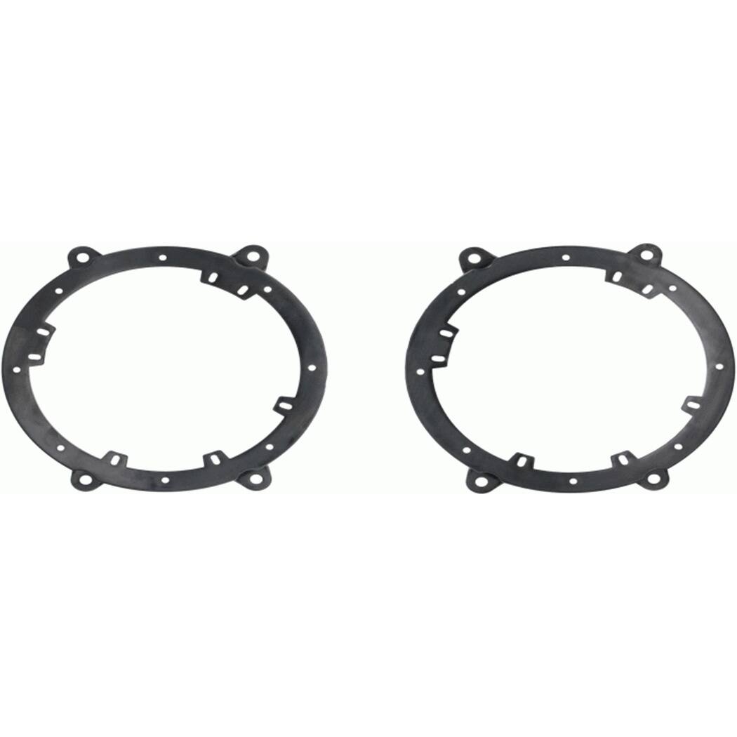 Front. Metra - Speaker Adapter Plate for Select Volvo 2016-2022 Vehicles (2-Pack) - Black.