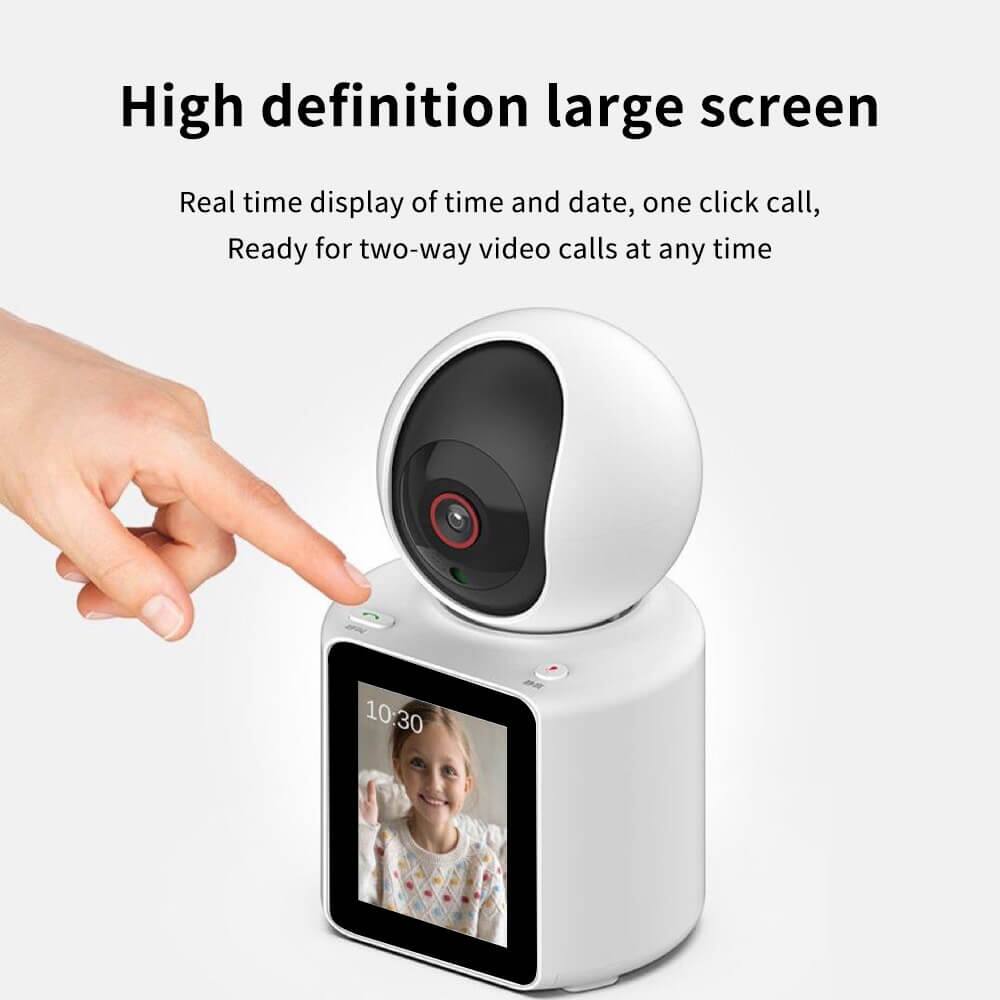 High definition large screen  
Real time display of time and date, one click call,  
Ready for two-way video calls at any time