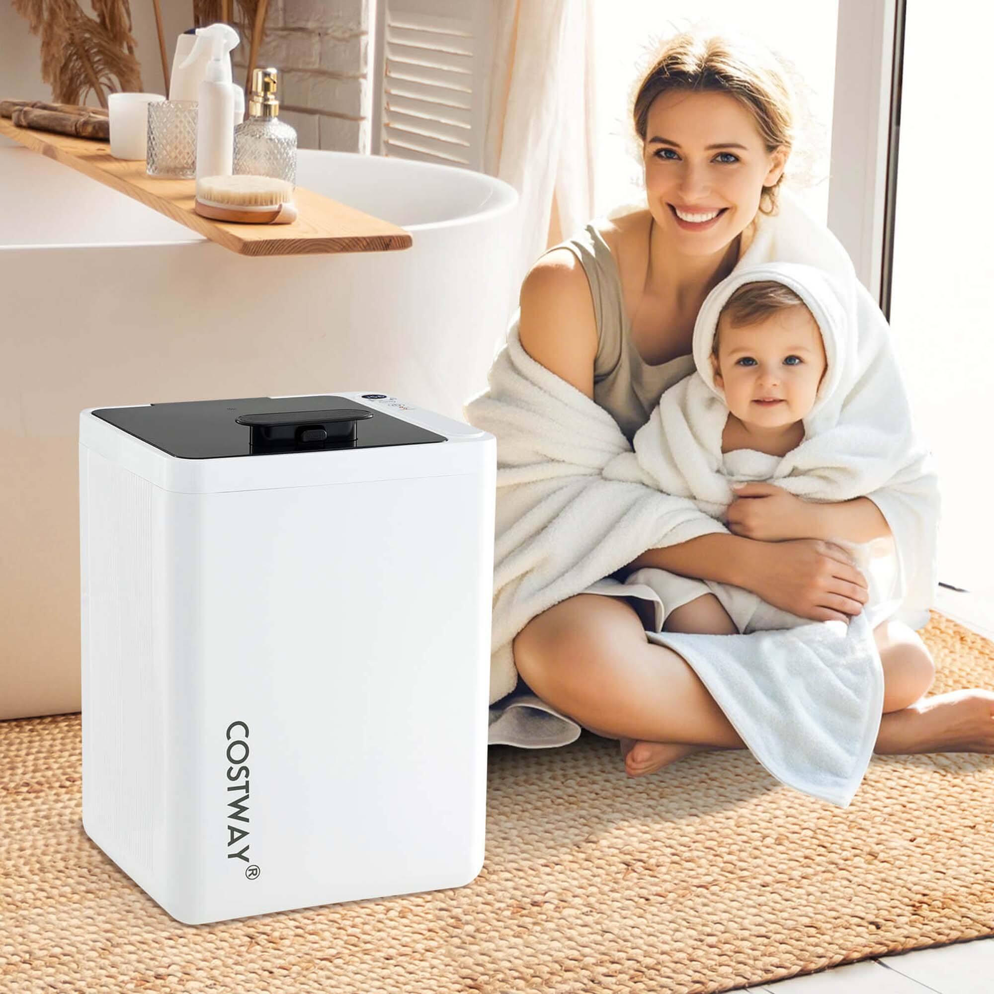 Alt View 3. Costway - Costway 23L Towel Warmer with Auto Shut Off LED Screen 15-90 Mins Timer Blankets - White.