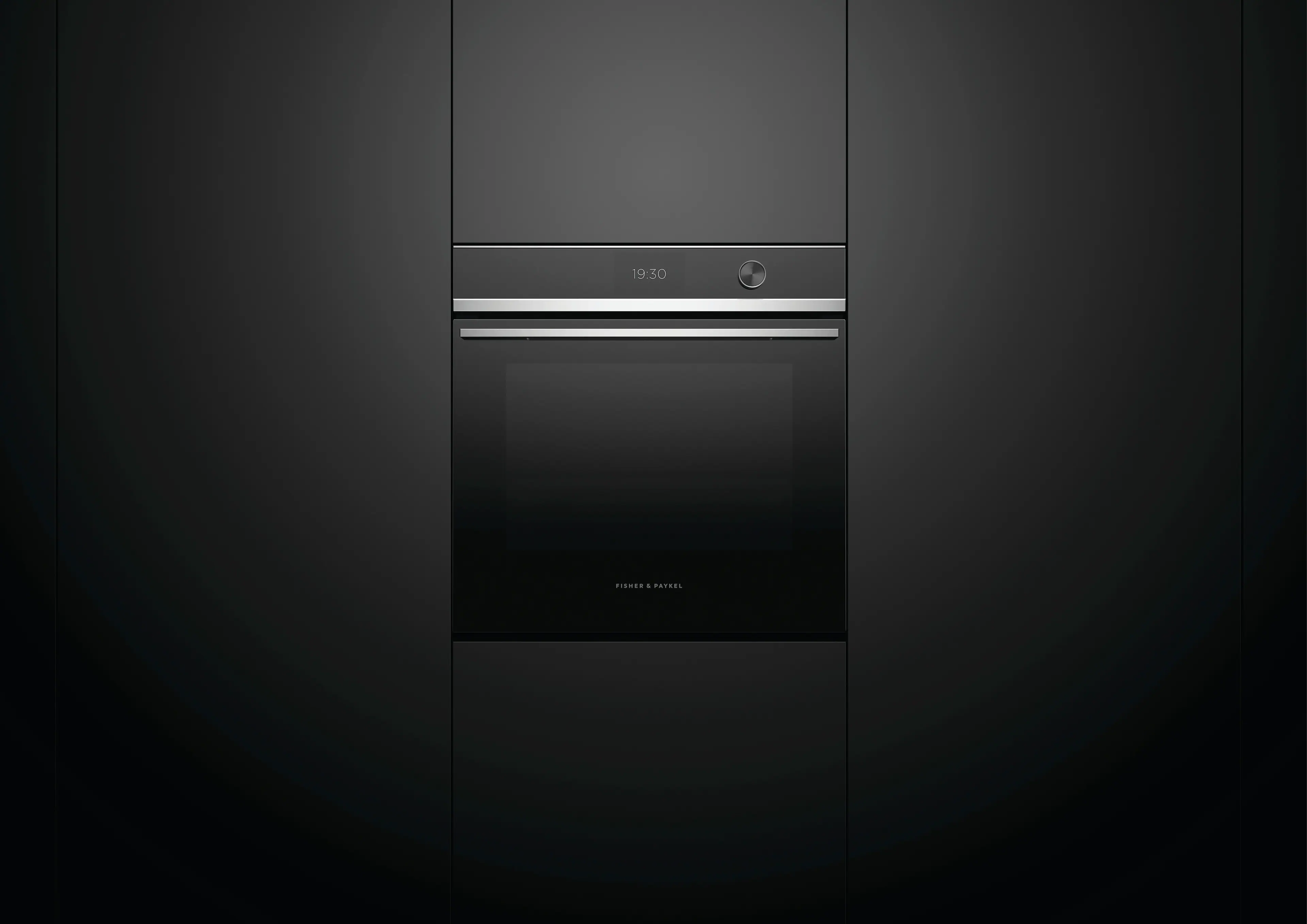 Alt View 15. Fisher & Paykel - 24-in Built-In Single Electric Convection Wall Oven - Stainless Steel.