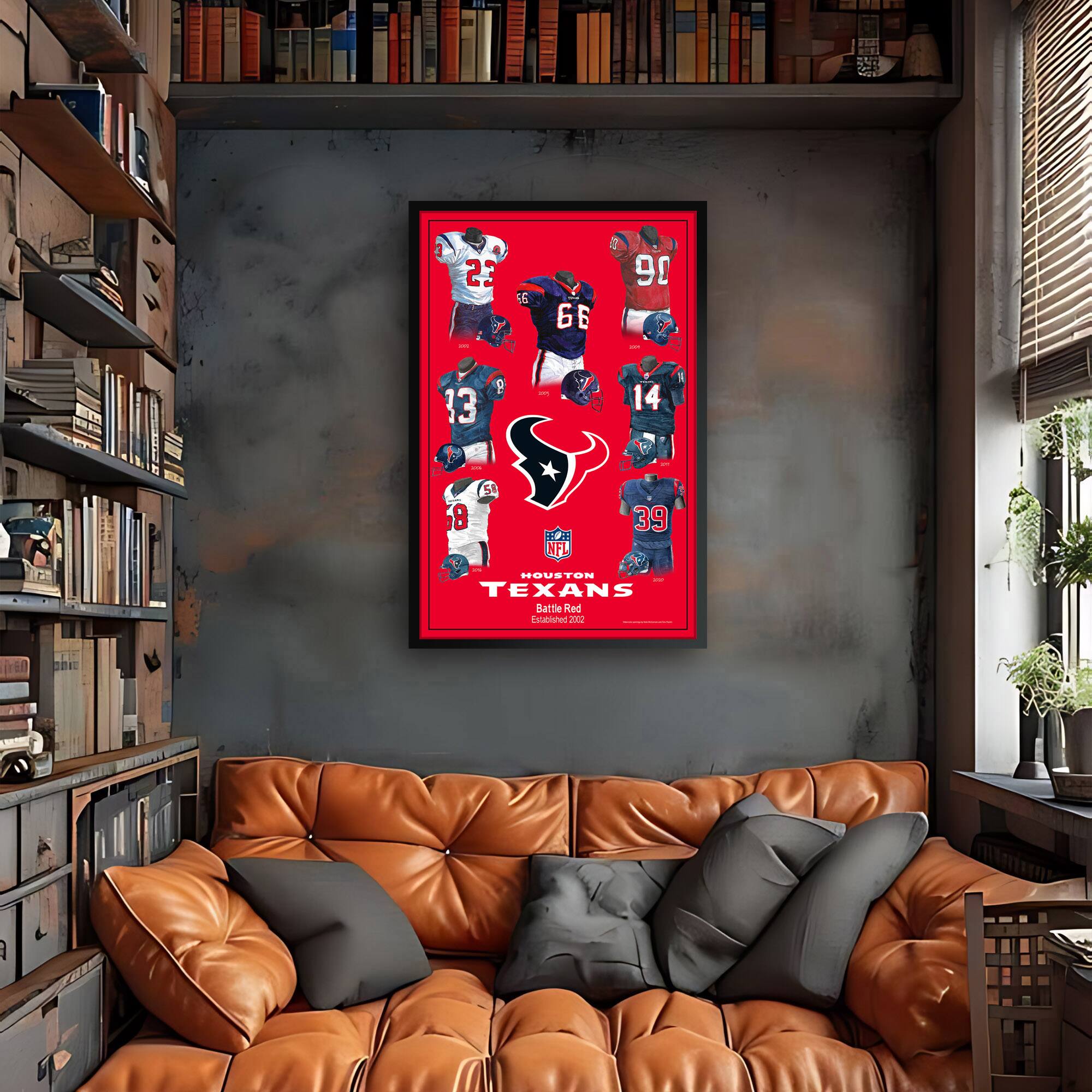 23 55 66 90 9 13 - 14 68 S TP NFL 39 HOUSTON TEXANS Battle ed Estatiitecd 200 rE0 a

Houston Texans  
Battle Red  
Established 2002