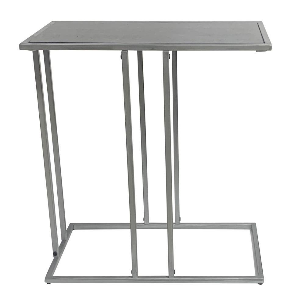 Left. Carolina Chair & Table - Serena End Table - Black Marble - Industrial - Black, Industrial.