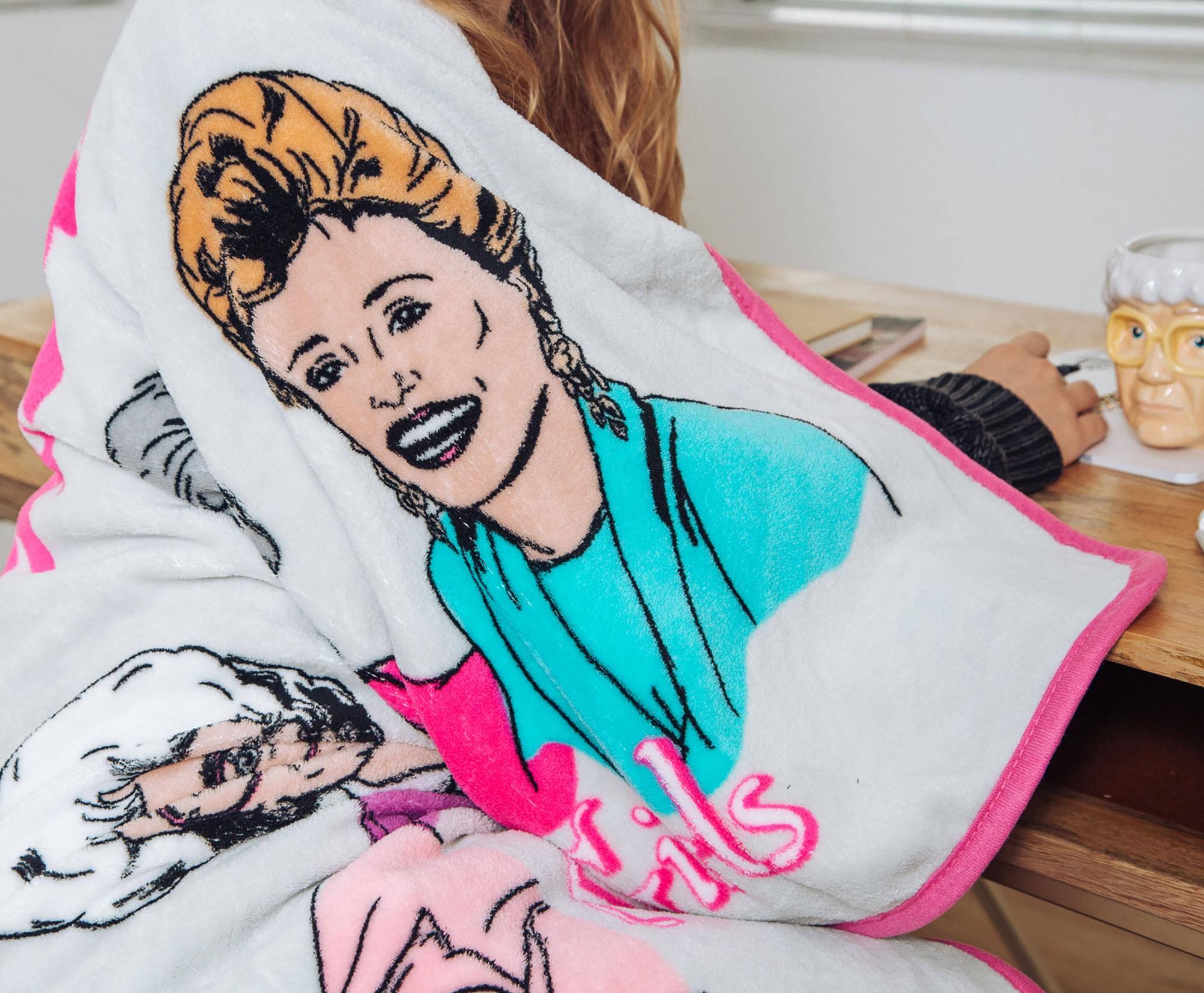 Alt View 2. Silver Buffalo - The Golden Girls "Live Like" Micro Plush Throw Blanket | 45 x 60 Inches - Purple.