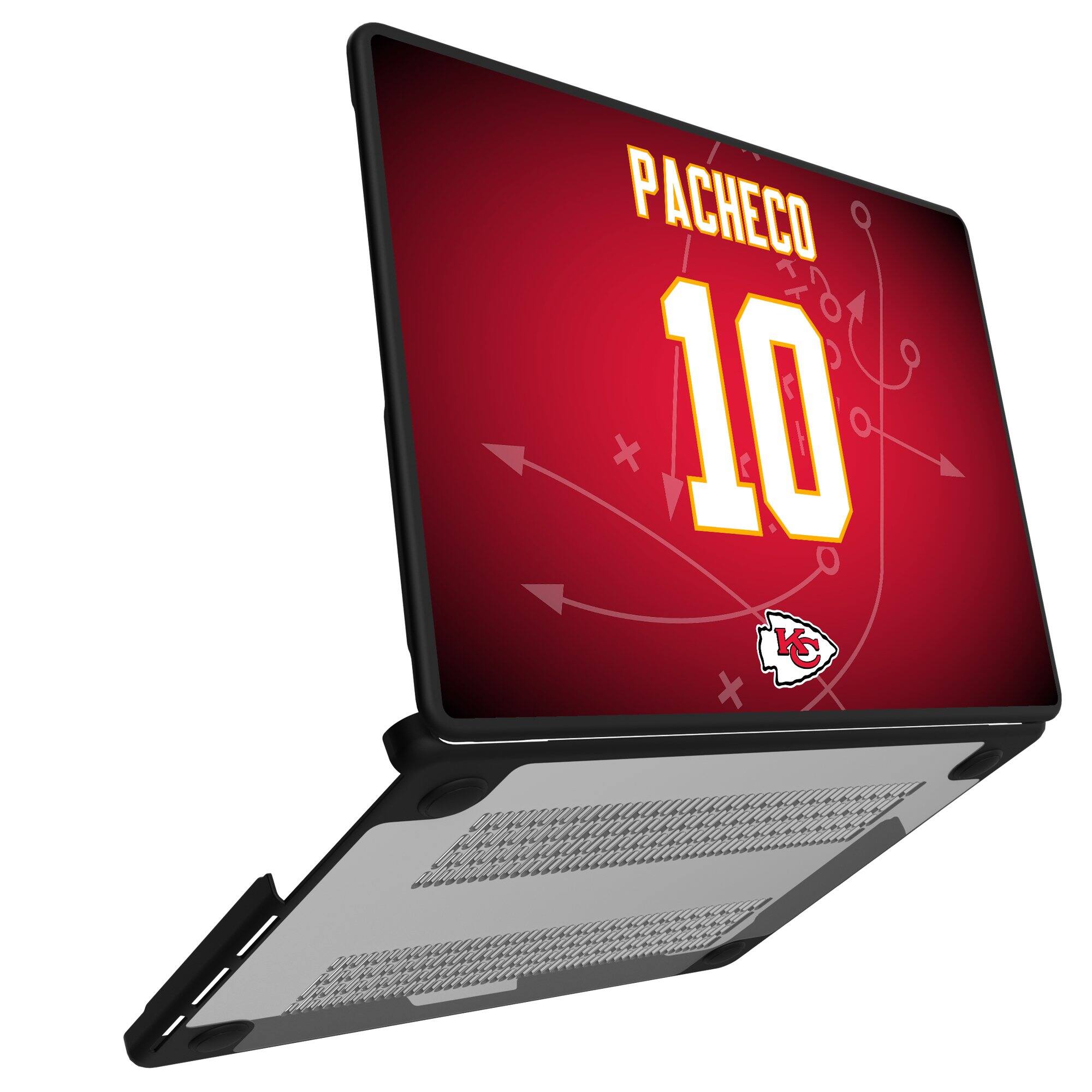 Alt View 1. Keyscaper - Isiah Pacheco Kansas City Chiefs MacBook Case - Air 13 in - Multicolor.