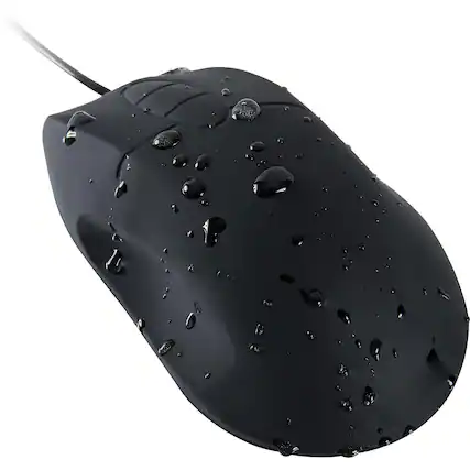 Front. HM 1810 - Professional-grade Optical Waterproof Mouse With -button Scroll | Omwk0c01-bk - Default.