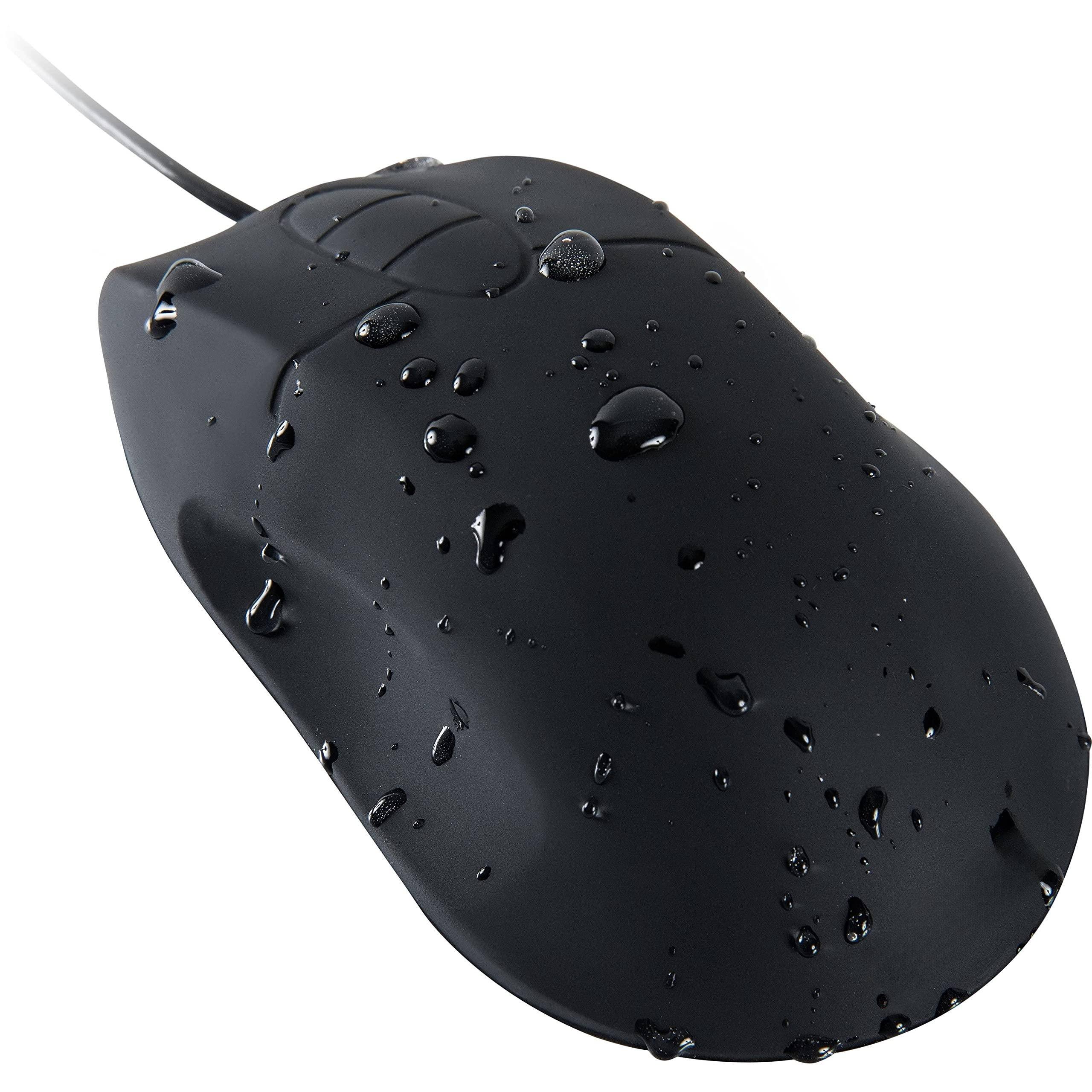 Front. HM 1810 - Professional-grade Optical Waterproof Mouse With -button Scroll | Omwk0c01-bk - Default.