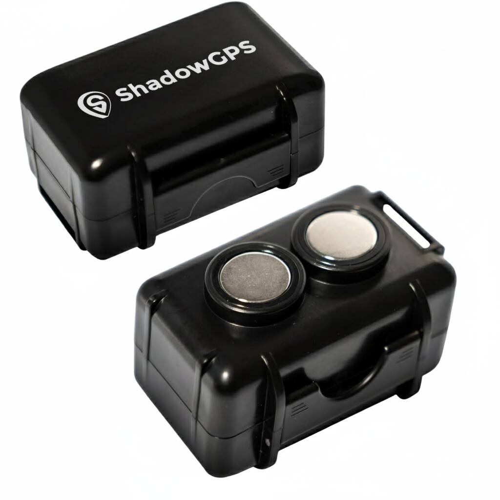 Front. ShadowGPS - Magnetic Mount Weatherproof GPS Case and Key Holder for Cars, Stash Box with Strong Magnets for Under Vehicle Use - Black.