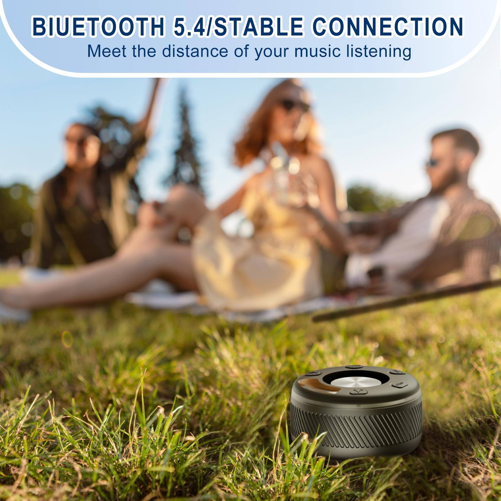 BIUETOOTTH 5.4/STABLE CONNECTION  
Meet the distance of your music listening