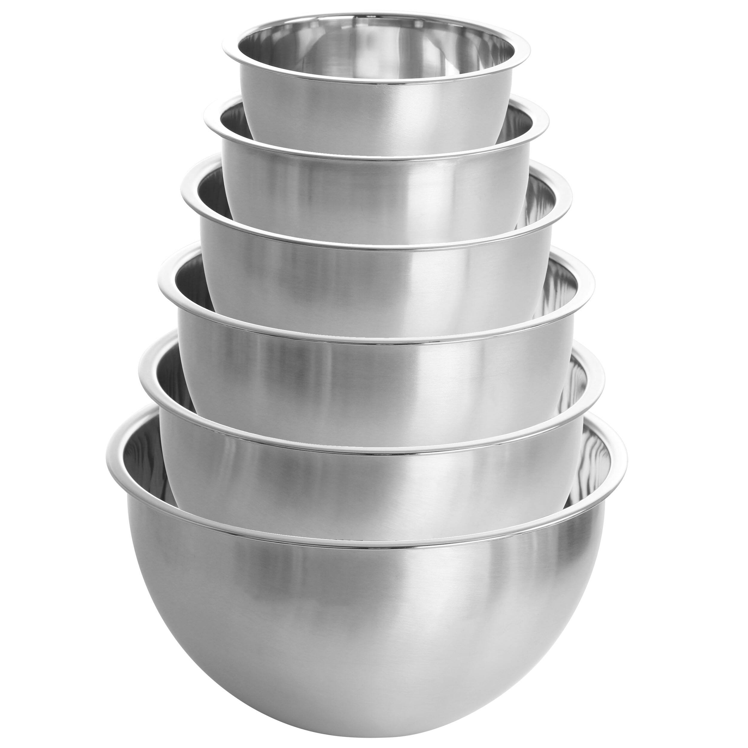 Alt View 2. MegaChef - MegaChef 14 Piece Stainless Steel Measuring Cup and Spoon Set with Mixing Bowls - Silver.
