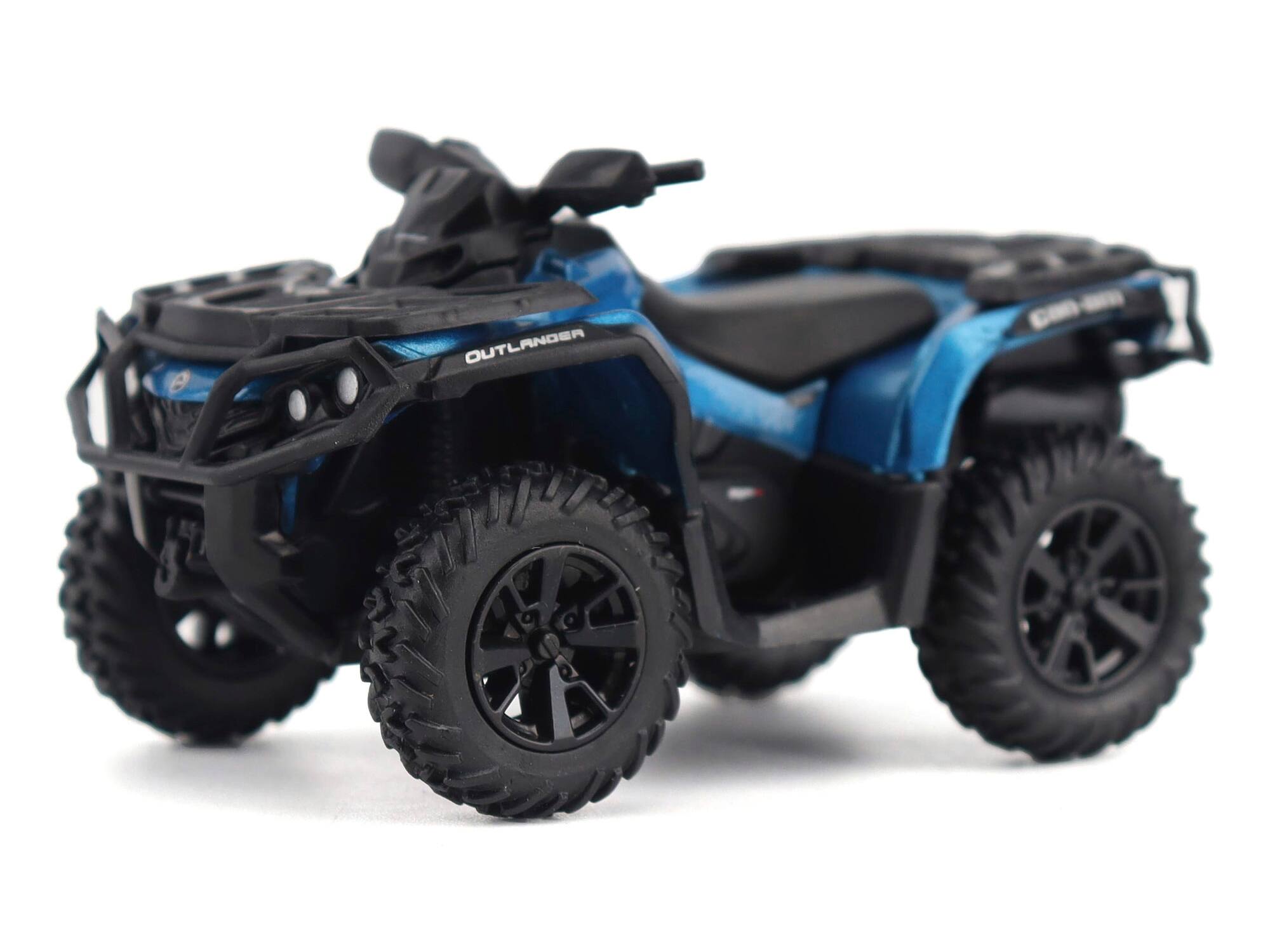 Alt View 5. BRP Models - Can-Am Outlander XT 1000R ATV Oxford Blue Metallic with Driver Figure 1/32 Diecast Model by BRP Models.