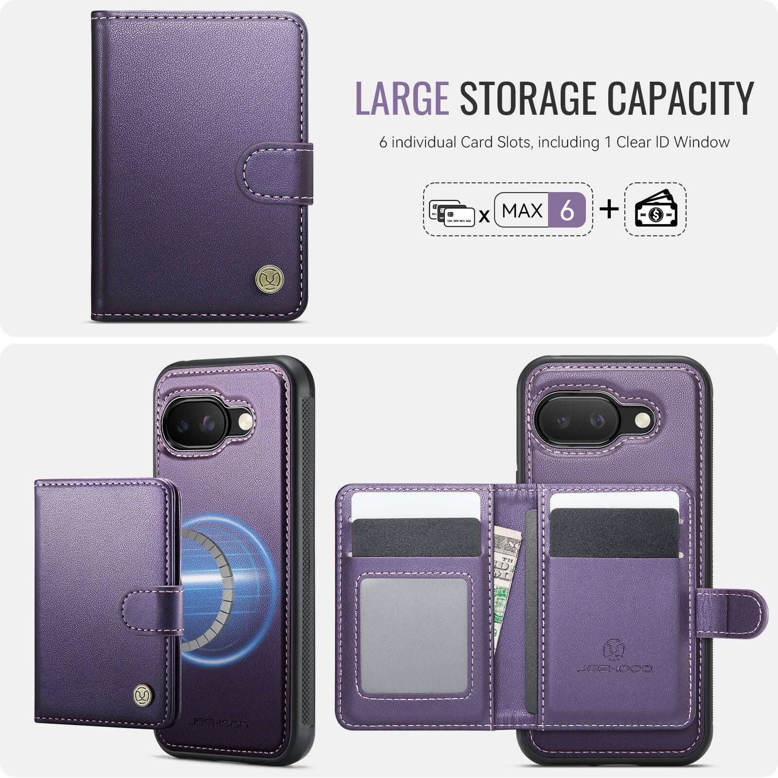 LARGE STORAGE CAPACITY  
6 individual Card Slots, including 1 Clear ID Window  
x MAX 6 +