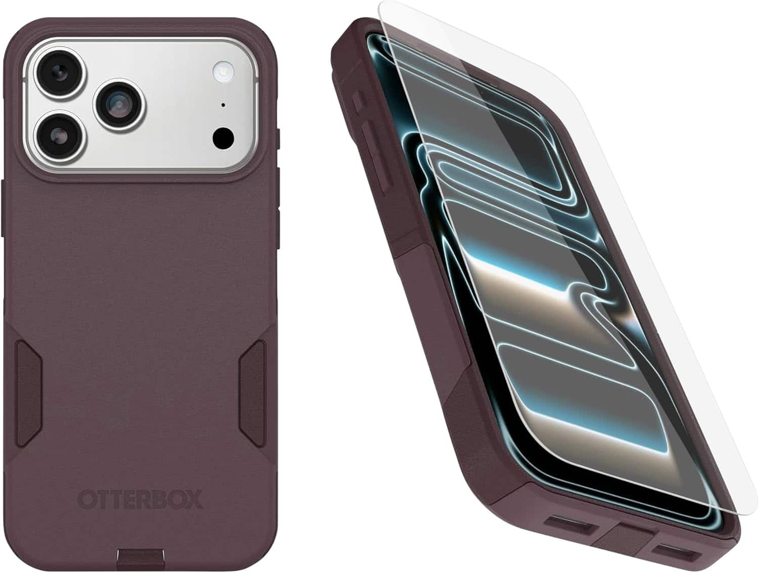 OtterBox - iPhone 17 Pro Max, Bundle: Commuter Series MagSafe Case & Screen Protector, Built-in magnets, Thin & Protective - Purple Mystery