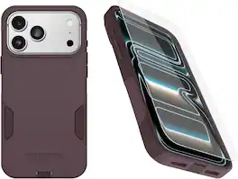 OtterBox - iPhone 17 Pro Max, Bundle: Commuter Series MagSafe Case & Screen Protector, Built-in magnets, Thin & Protective - Purple Mystery