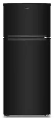 Whirlpool - 18.0 Cu. Ft. Top-Freezer Counter-Depth Refrigerator with Total Coverage Cooling - Black