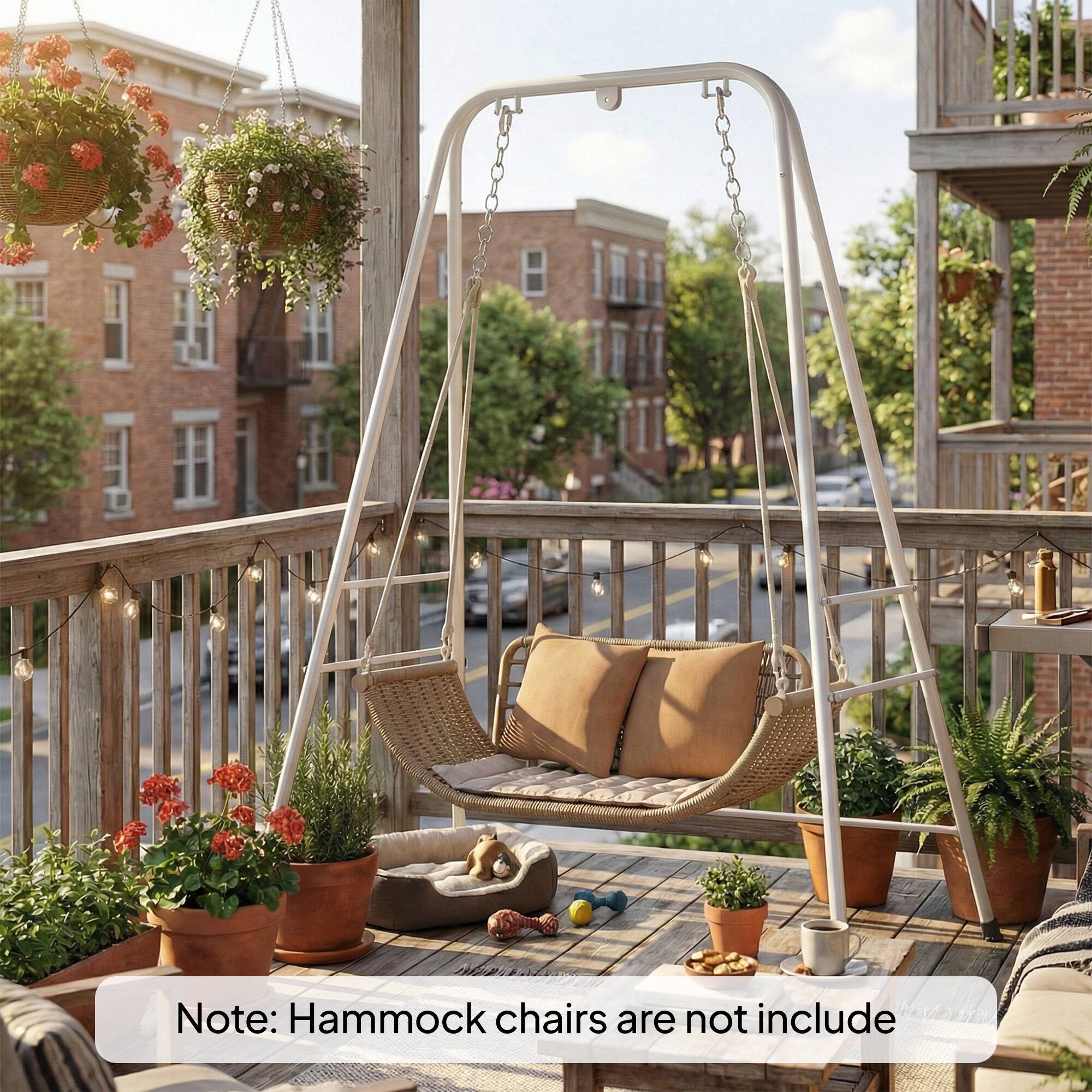 Note: Hammock chairs are not included