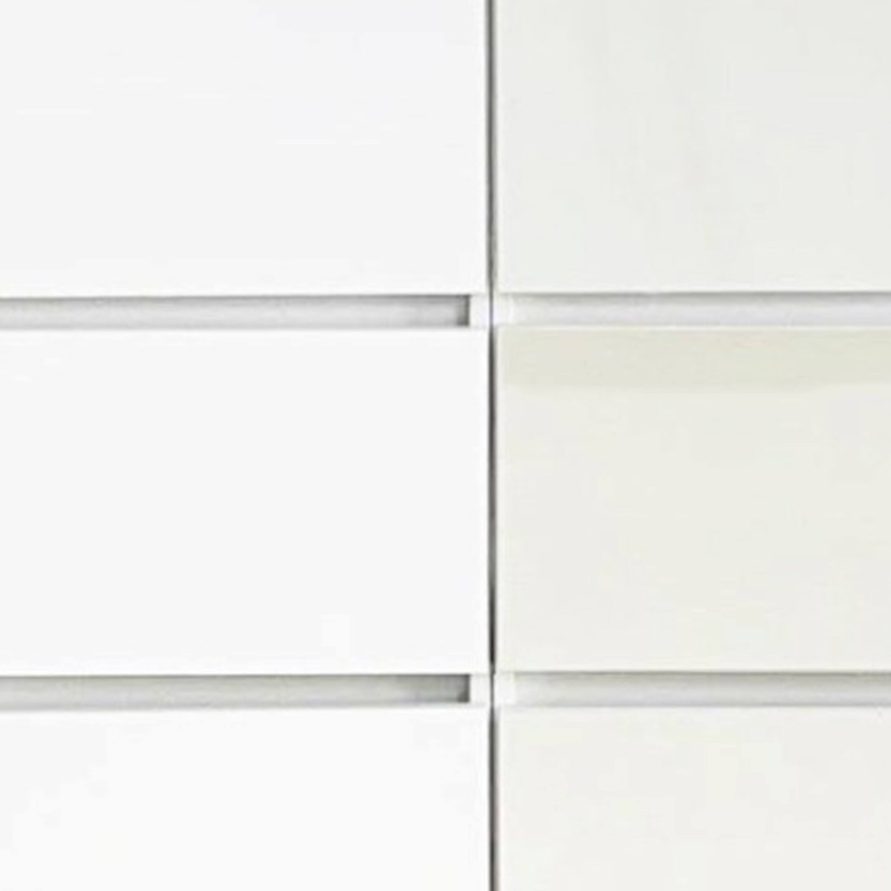 Left. Manhattan Lane - Ely Dual Closet Cabinet w Mirror, 4 Drawers, 71 Inch, White Melamine - White.