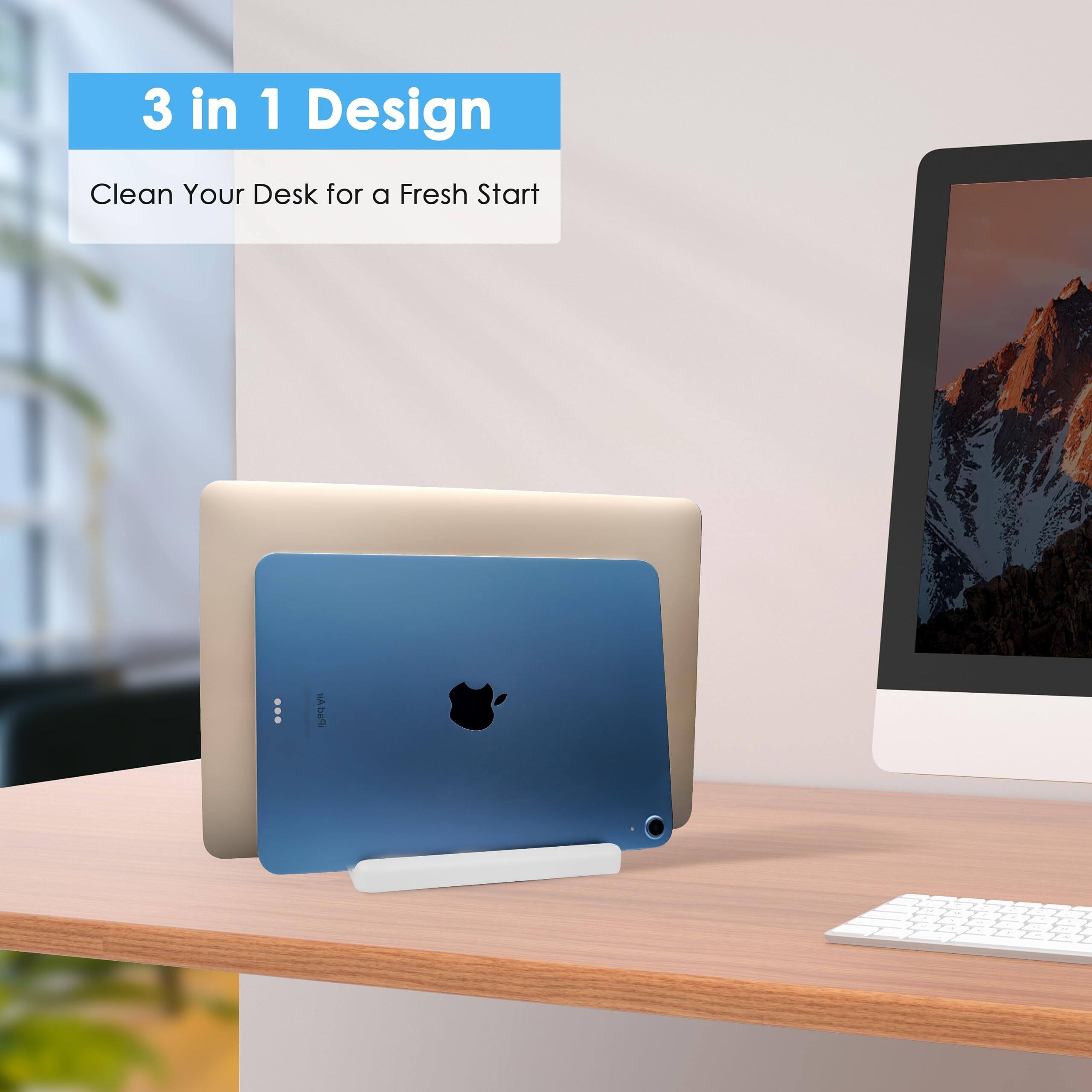 3 in 1 Design  
Clean Your Desk for a Fresh Start