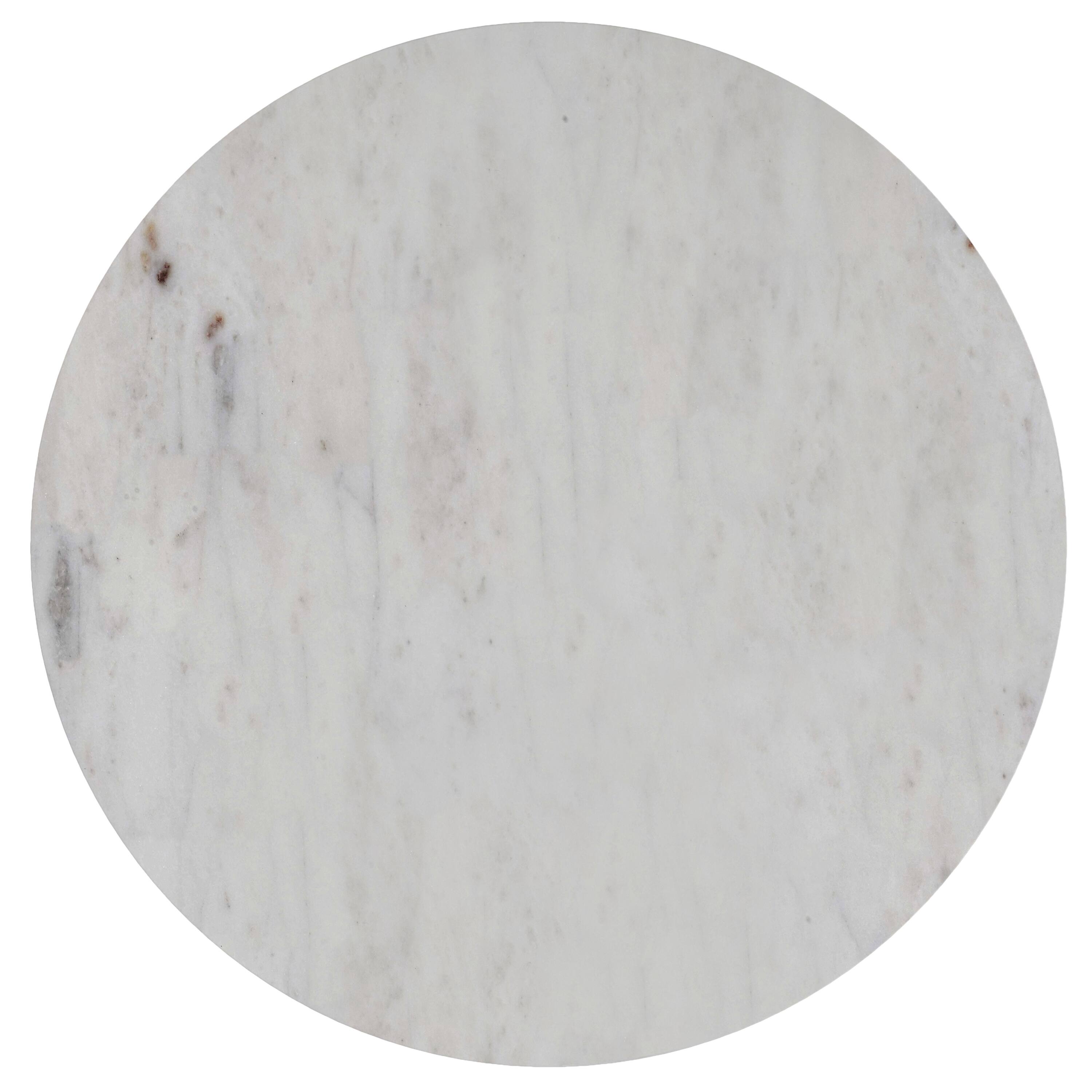 Left. Simpli Home - Demy 18 inch Industrial Metal Accent Table in White Genuine Marble & Black Metal, Assembled - White Marble / Black.