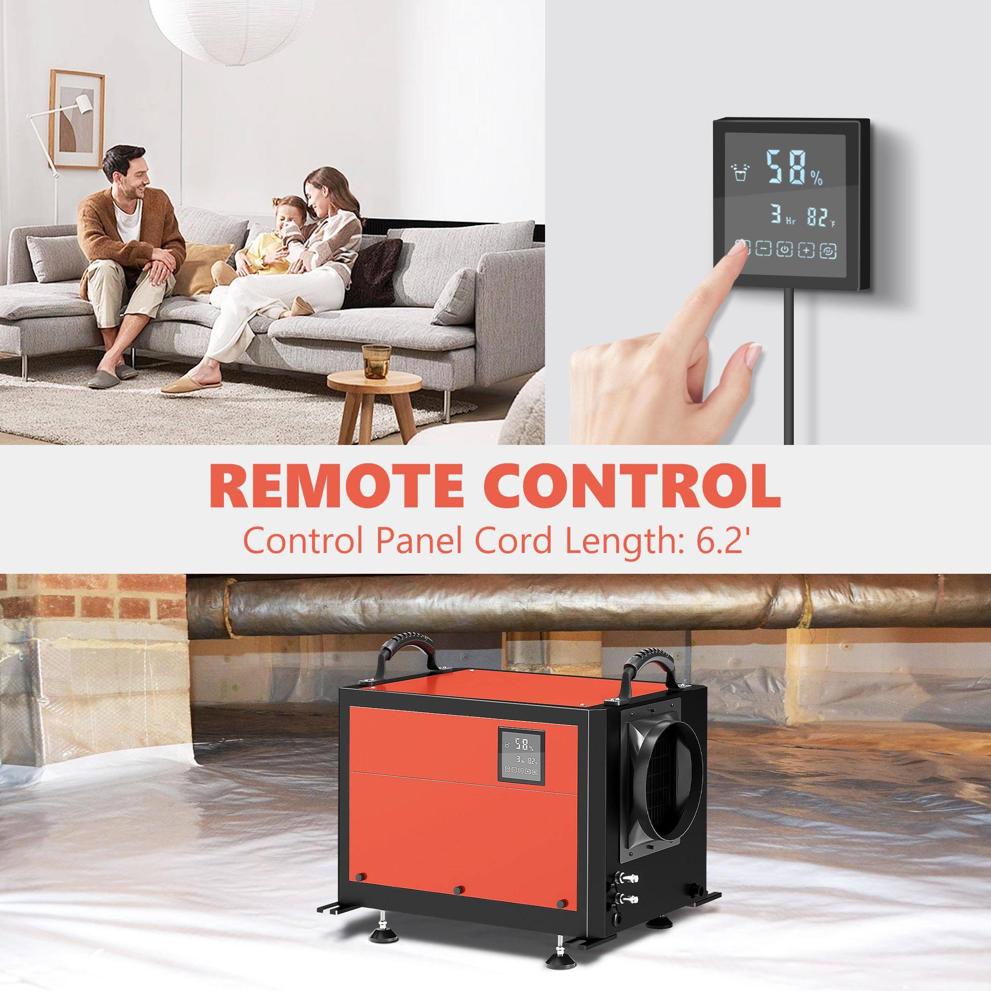 REMOTE CONTROL  
Control Panel Cord Length: 6.2'