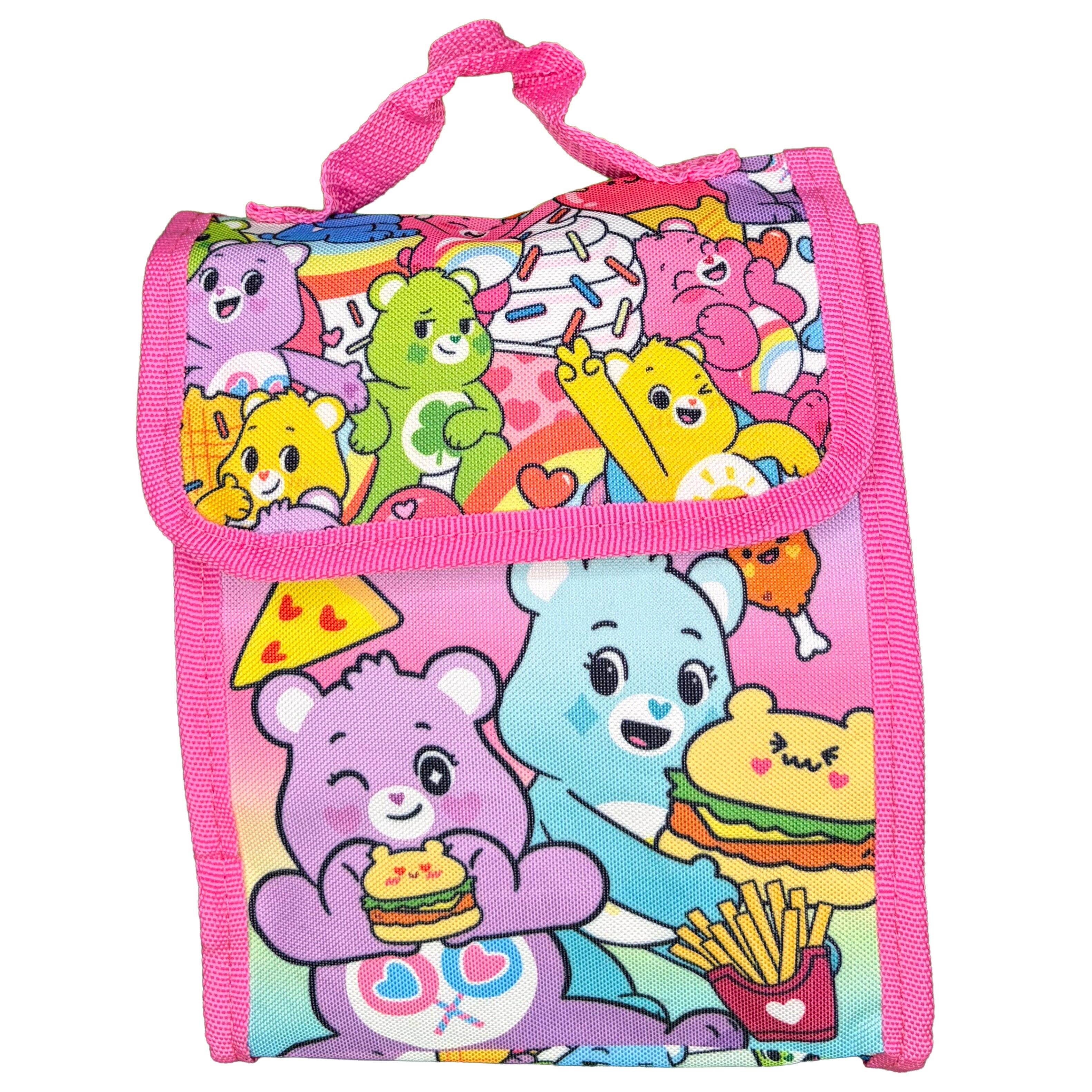 Alt View 5. Care Bears - Girls Care Bear 16" Backpack for School with Rectangular Lunch Bag, 5 Piece Set - Assorted Pre-Pack.