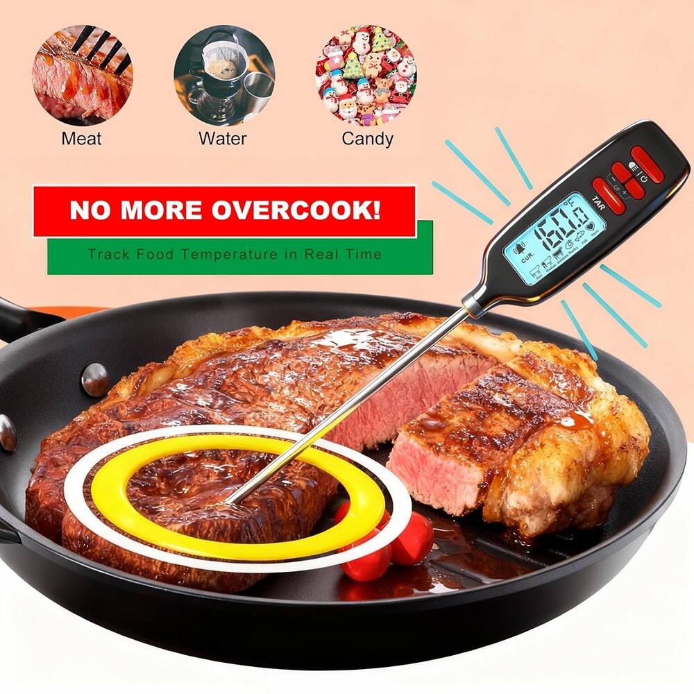 Meat  
Water  
Candy  

NO MORE OVERCOOK!  
Track Food Temperature in Real Time  

TAR 15010