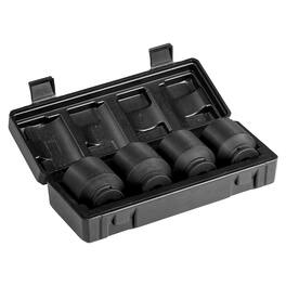 LOVMOR - Axle Nut Impact Socket Set 1 2 Drive 6 Point 4PCS SAE Spindle Nut Socket