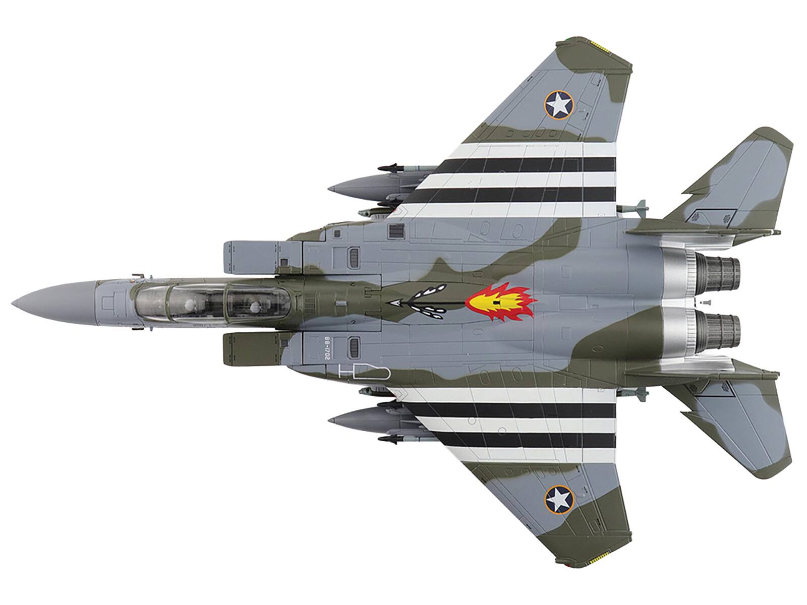 Alt View 1. Hobby Master - Boeing F-15E Strike Eagle 88-1702 Spirit of Goldsboro 334th FS 4th FW 2024 United States Air Force Air Power 1/72 - Grey, Green.