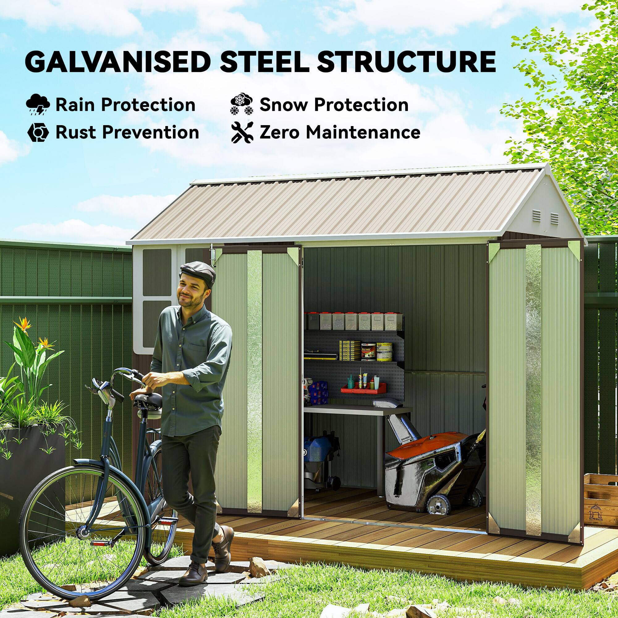 GALVANISED STEEL STRUCTURE
Rain Protection
Snow Protection
Rust Prevention
Zero Maintenance