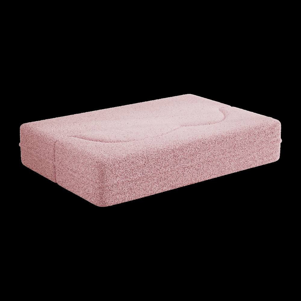 Alt View 10. Loheer - Loheer Pink Convertible Floor Sofa Sherpa Fleece Sleeper Sofa Bed Full Size Folding Mattress No Assembly Required - Pink.