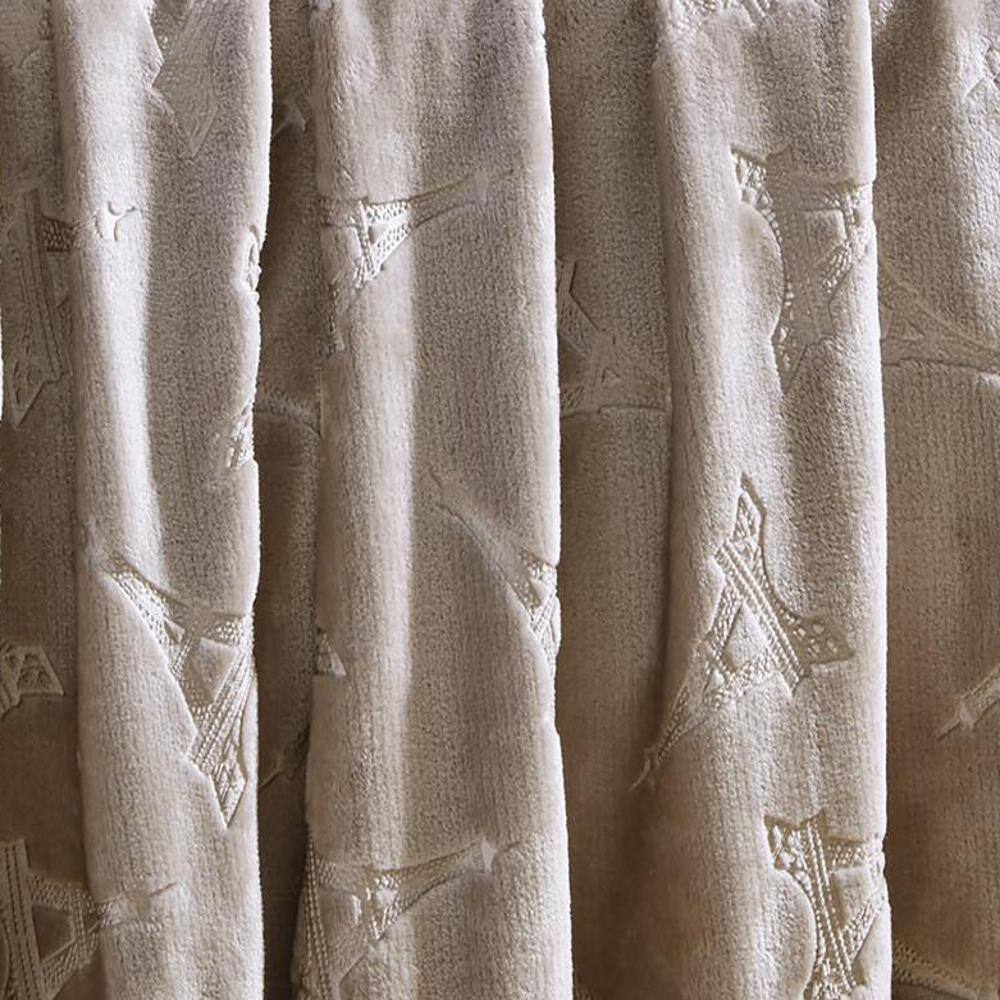 Alt View 3. Noble House - Eiffel Tower Premium Microplush Super Soft Embossed Pattern All Season 50" x 60" Throw Blanket, Taupe - Taupe.