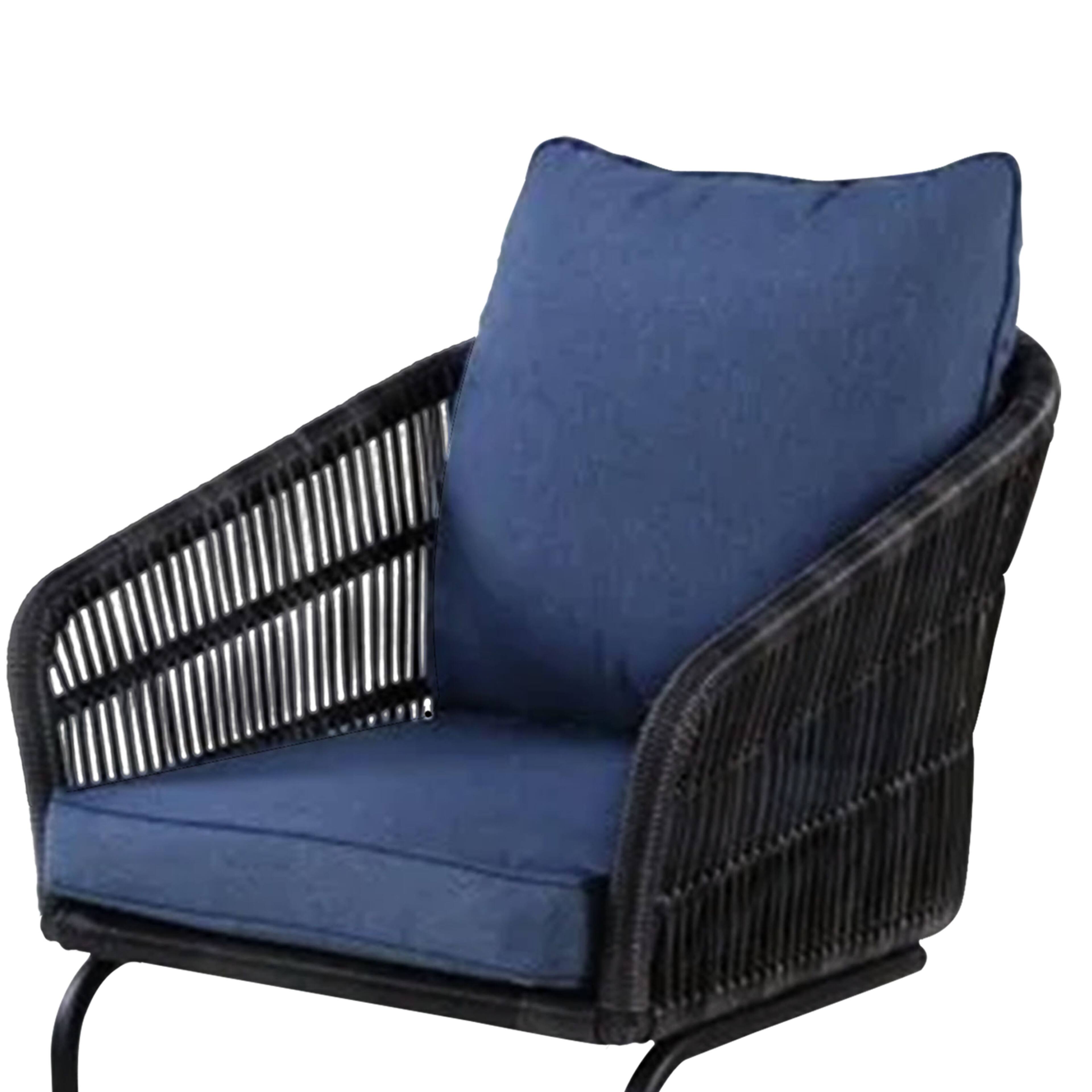 Alt View 5. Four Seasons Courtyard - Four Seasons Courtyard Adelaide Set of 2 C Spring Cushioned Dining Chairs, Blue - Blue.