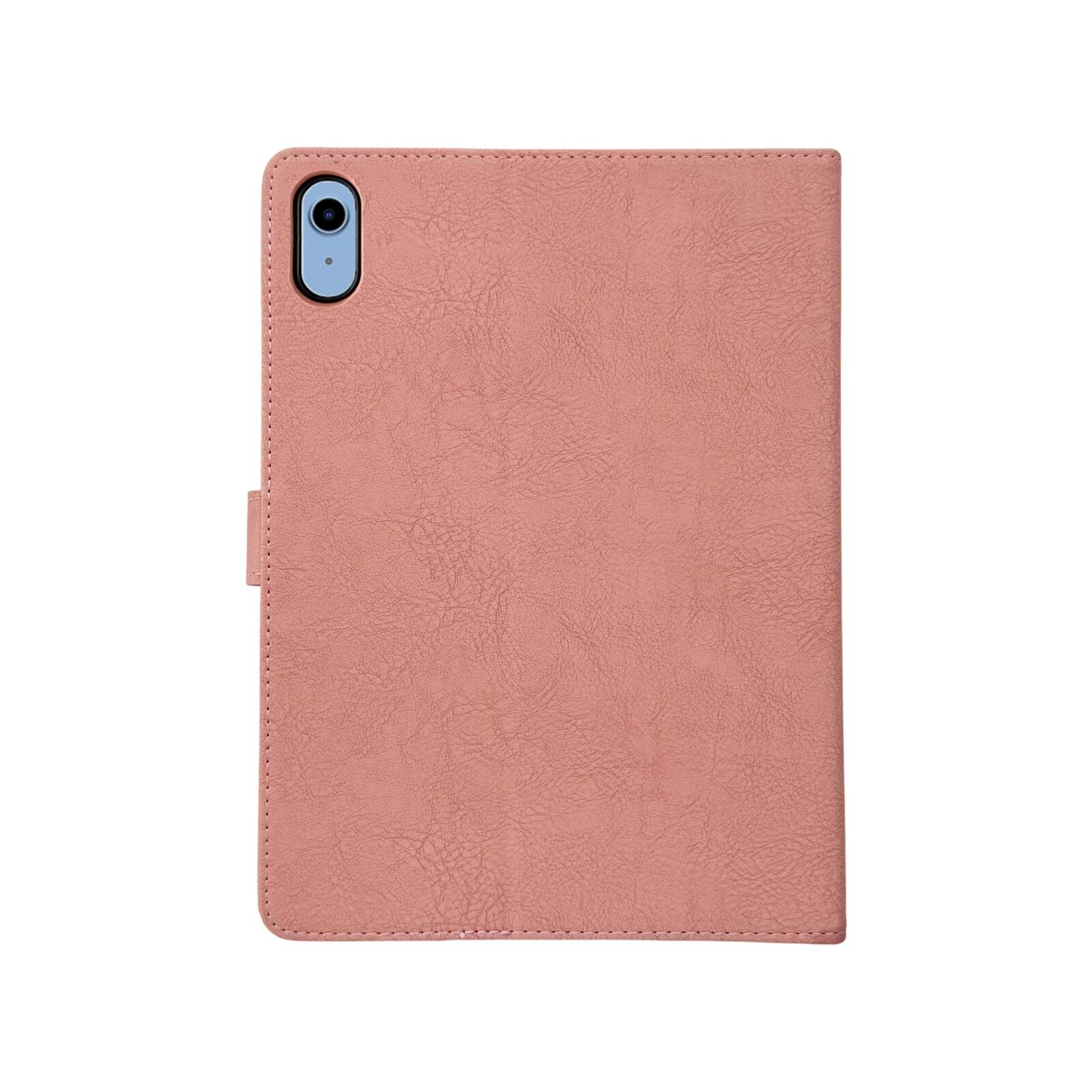 Alt View 4. UUCOVER - For Apple iPad (A16) 11" 2025 & iPad 10.9" 2022 10th Gen Tablet Folio Case with Card Slots,PU Leather Flip Stand Cover - Pink.
