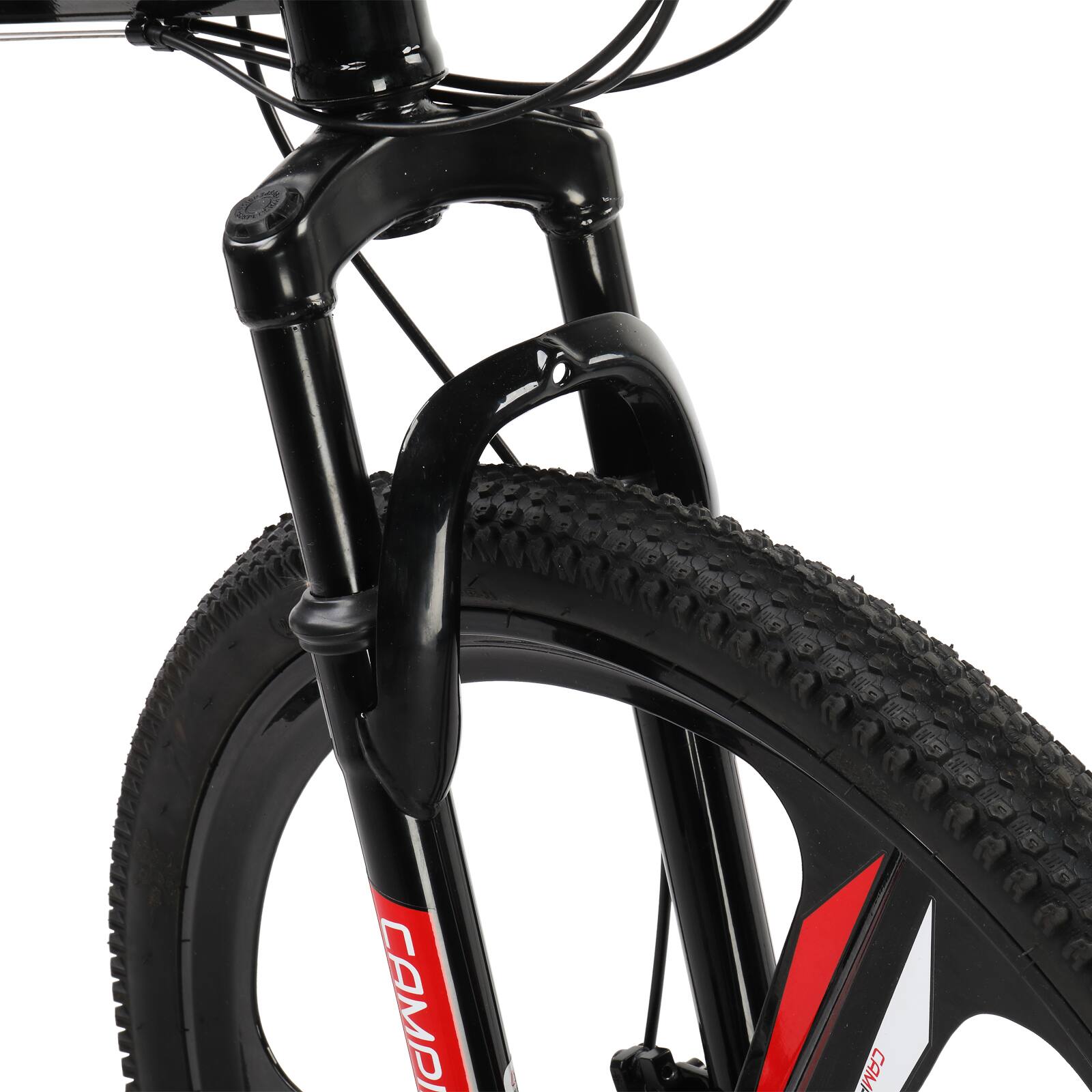 Alt View 2. Winado - 26in 21-Speed Foldable Mountain Bike Dual Suspension High Carbon Steel,Sturdy Steel Frame, Front Suspension - Black.