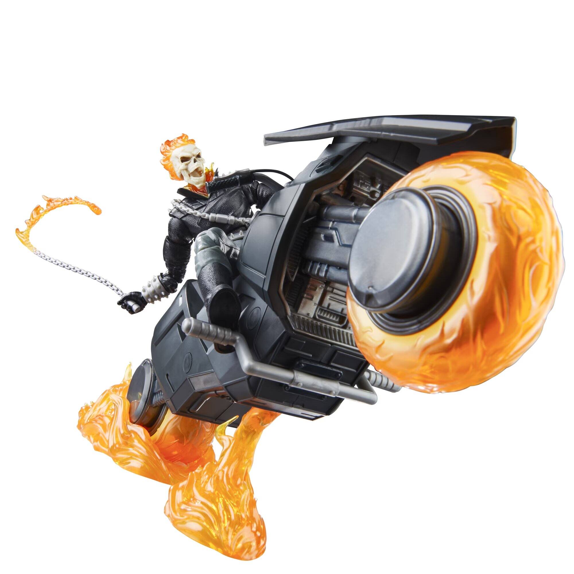 Alt View 2. Marvel - Marvel Legends Series Ghost Rider, 6" Comics Collectible Action Figure with Motorcycle.