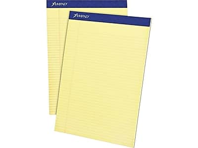 "Ampad - Notepads, 8.5"" x 11.75"", Narrow Ruled, 50 Sheets/Pad, 12 Pads/Pack (TOP 20-222) - Canary" price history on PriceWatchPro
