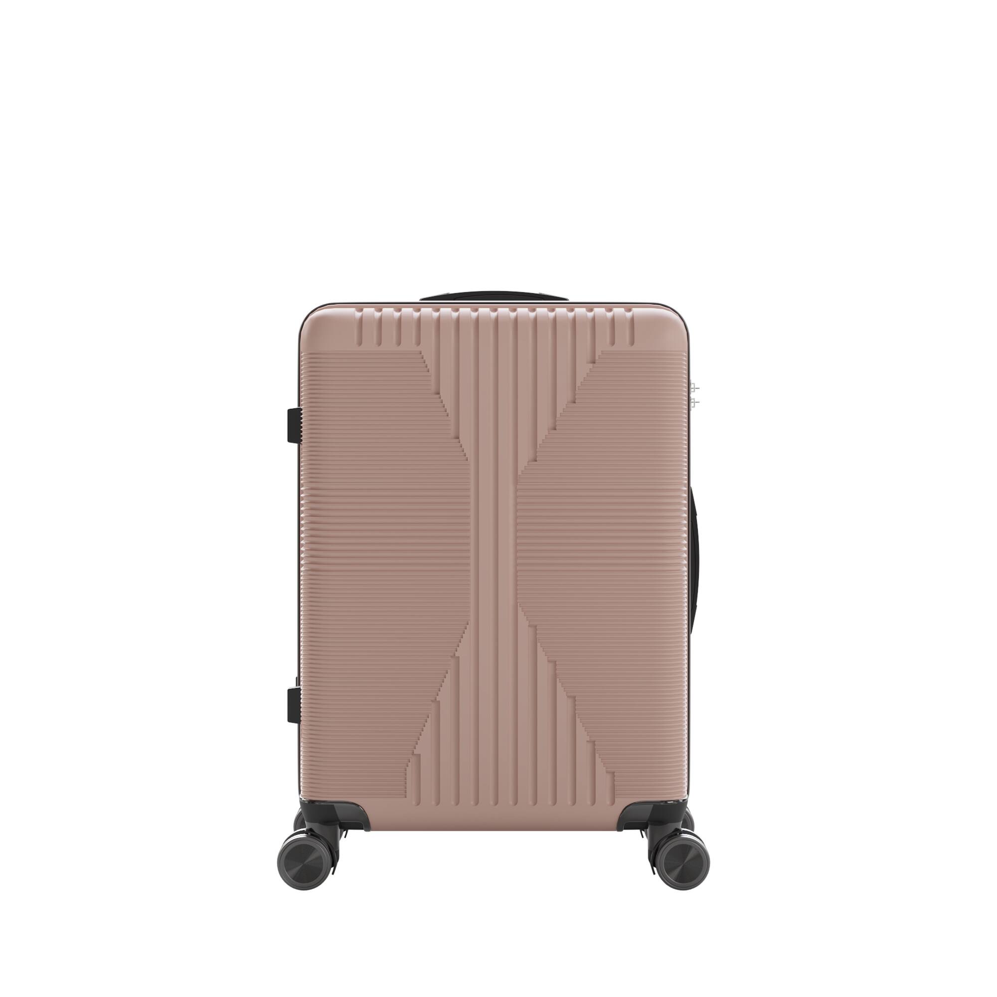 Alt View 1. Winado - 24" Hardshell Carry On Luggage with Spinner Wheels Lightweight PP Hardside Small Suitcase with Built-in Lock - Pink.