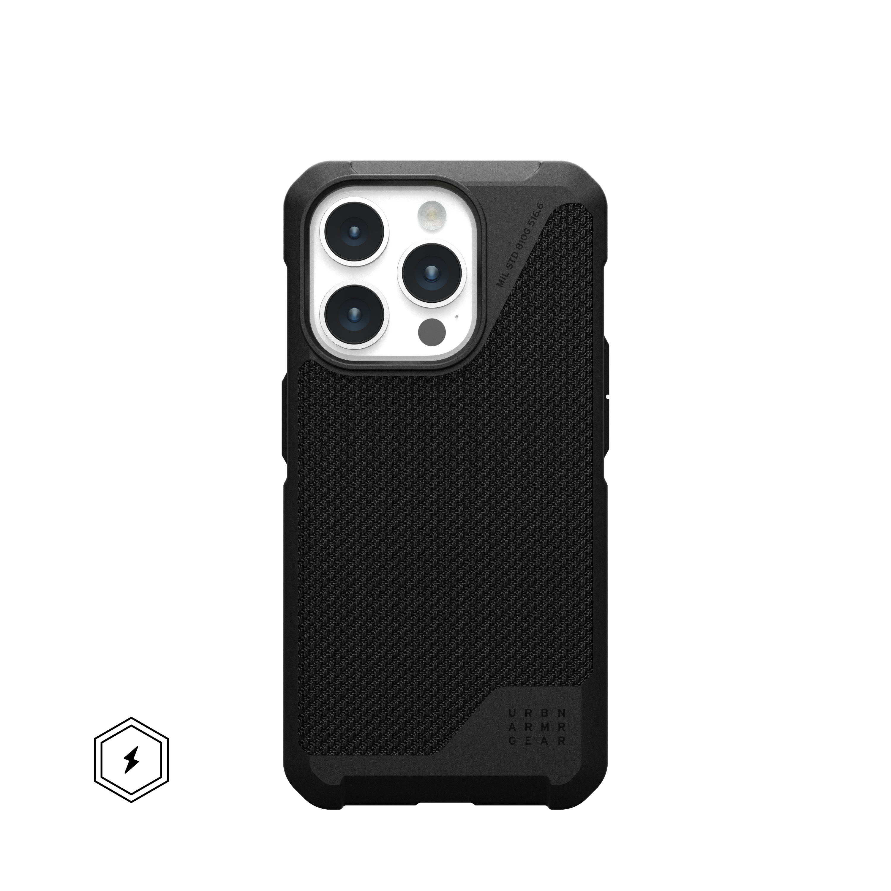 UAG - Metropolis LT Series Case with Magsafe for Applie iPhone 15 Pro - Kevlar Black