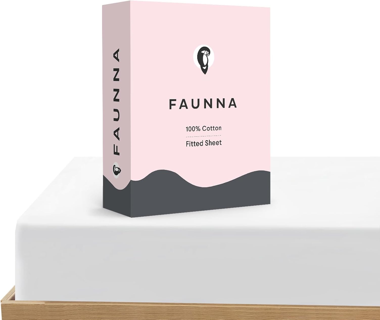 FAUNNA - 800TC Cotton Fitted Sheet King Size Bed Sheet, Deep Pocket, Fits Up to 17 Inch Mattress Soft, 1 Fitted Sheet Only - White price history on PriceWatchPro
